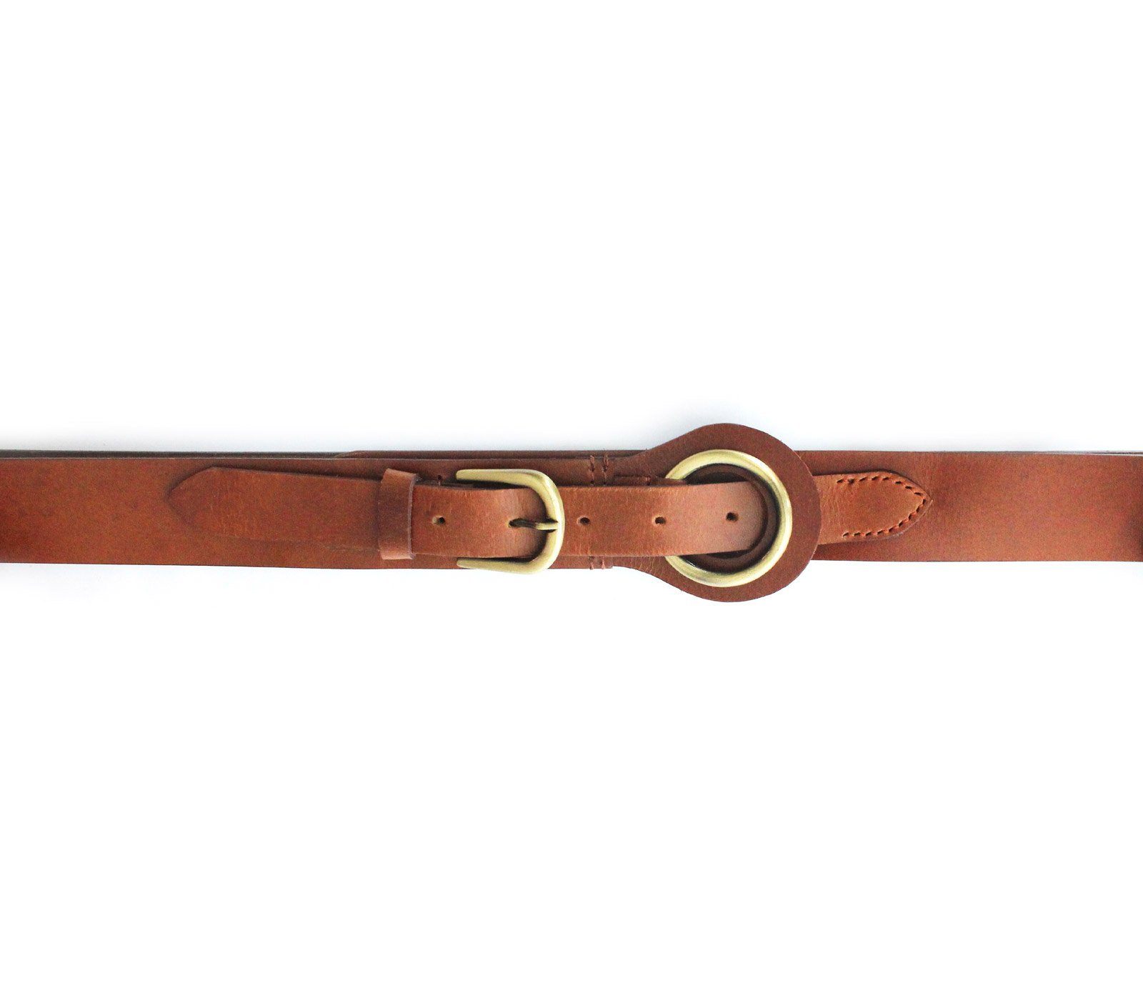 **Stainless Steel Ring Belt for Men & Women - Adjustable Waist Belt with Durable Metal Rings - Perfect for Casual Wear, Work, and Fashion Accessories**