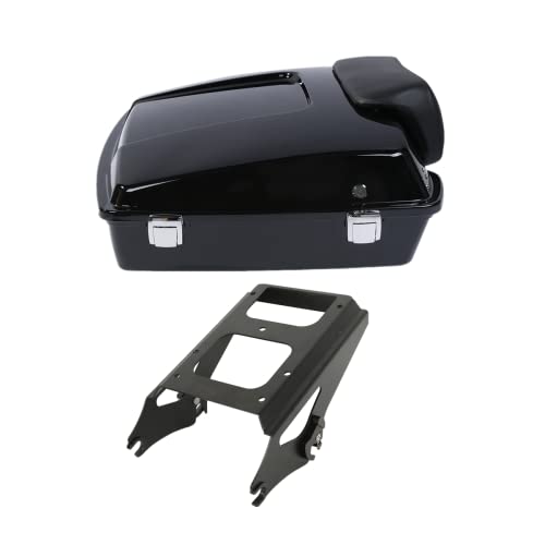 Trunk & Backrest+ Black Two-Up Mounting Rack