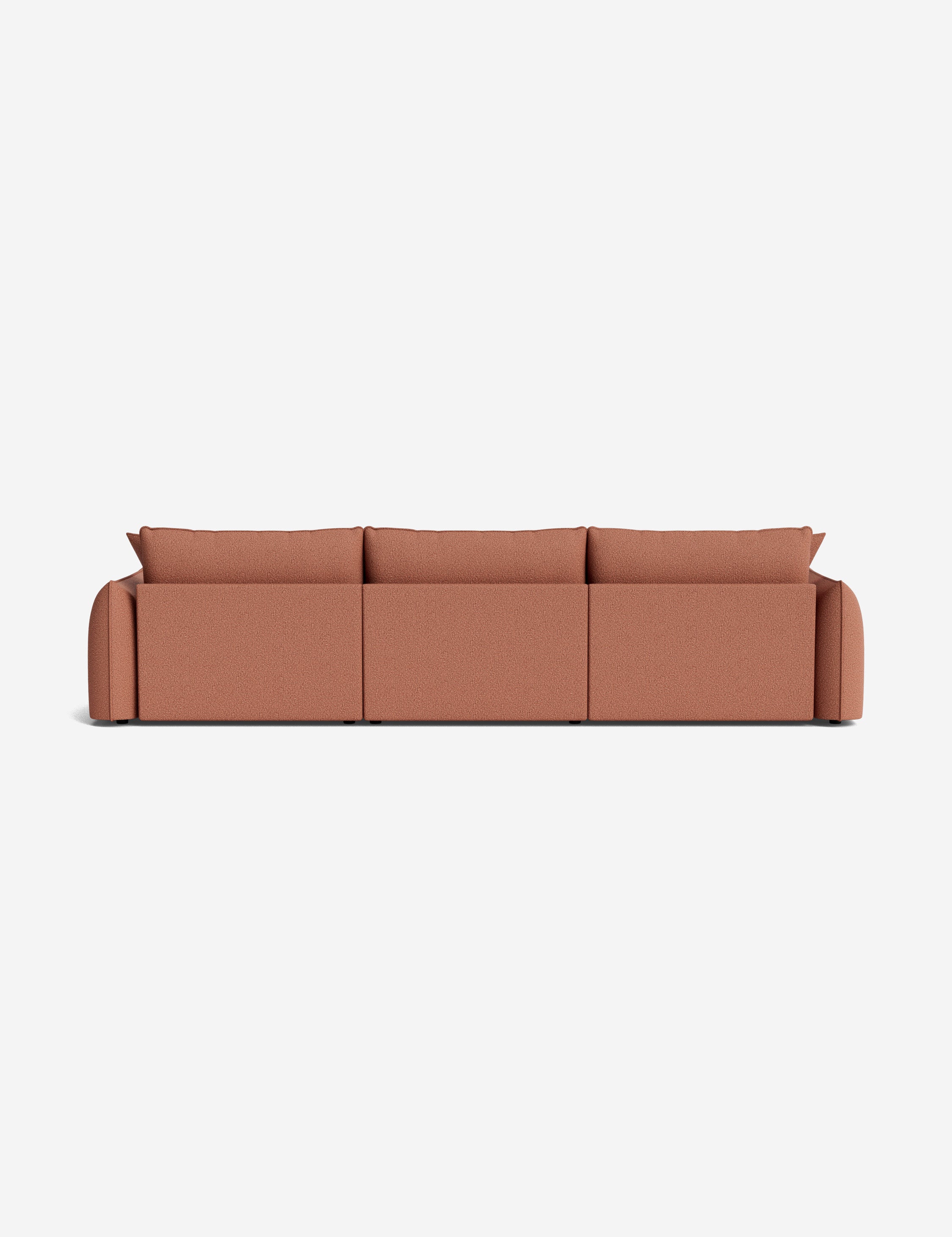 Balmer Modern Sectional Sofa with Ottoman - Comfortable L-Shaped Couch for Living Room, Lounge & Family Room - Perfect for Small Spaces & Home Theater