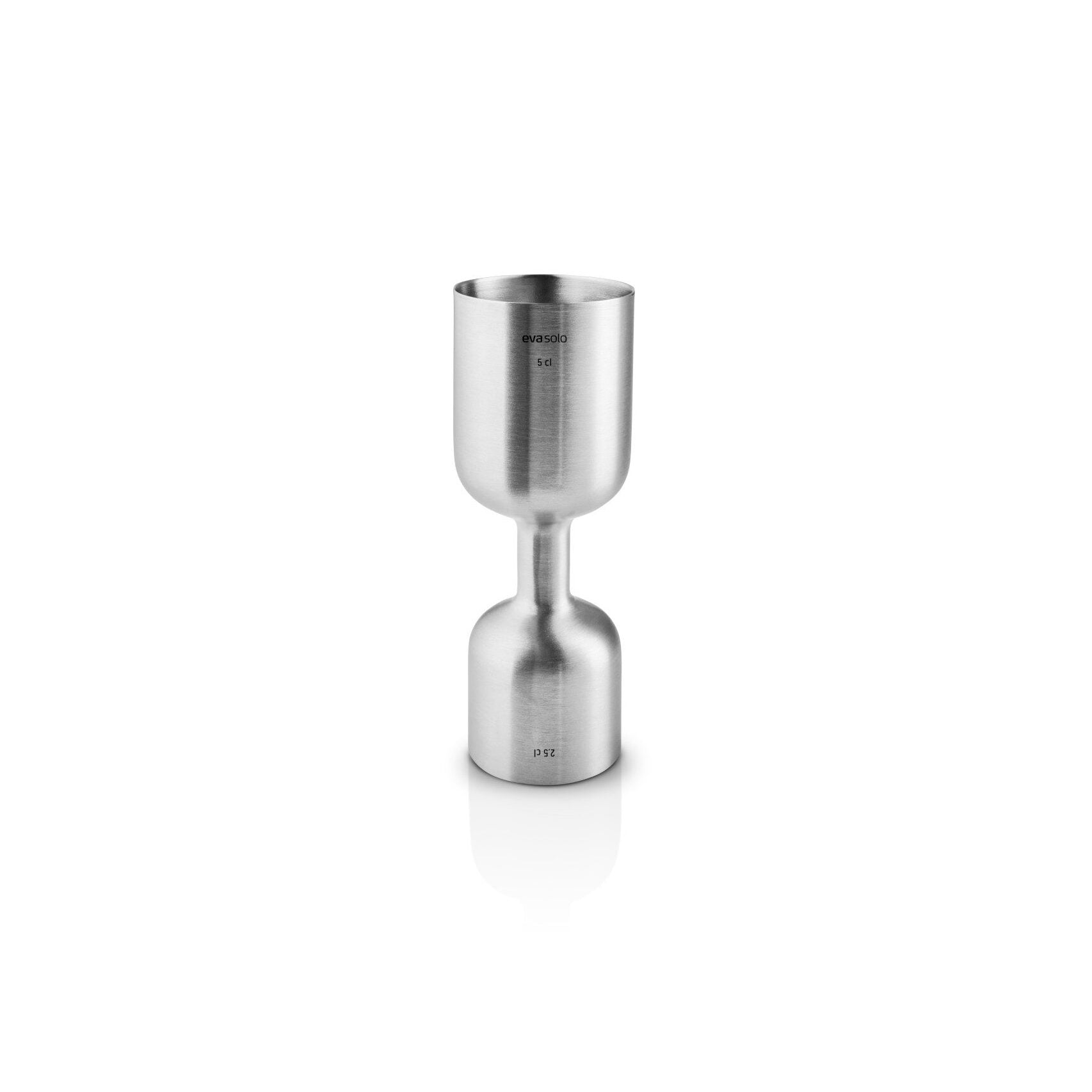 Premium EVA SOLO Liquid Lounge Cocktail Jigger - 2oz/60ml Stainless Steel Measuring Cup for Bartenders - Perfect for Mixing Martinis, Margaritas & Cocktails at Home Bars or Professional Use