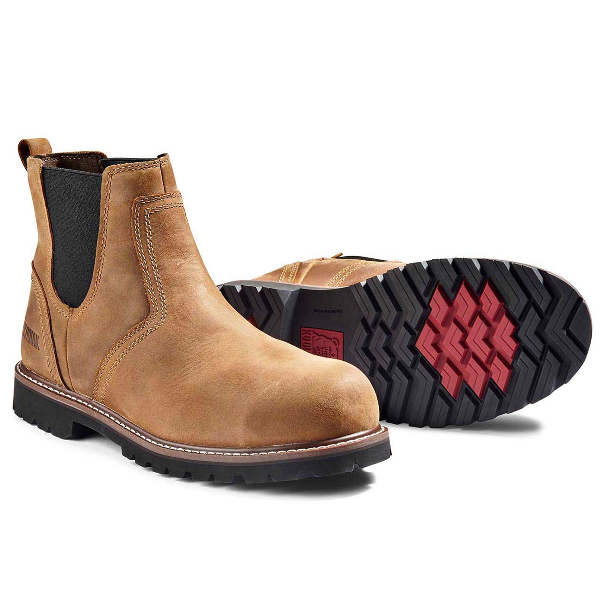 Kodiak Men's McKinney Composite Toe Water-Resistant Chelsea Work Boots - Slip Resistant Safety Shoes for Construction, Warehouse & Industrial Work