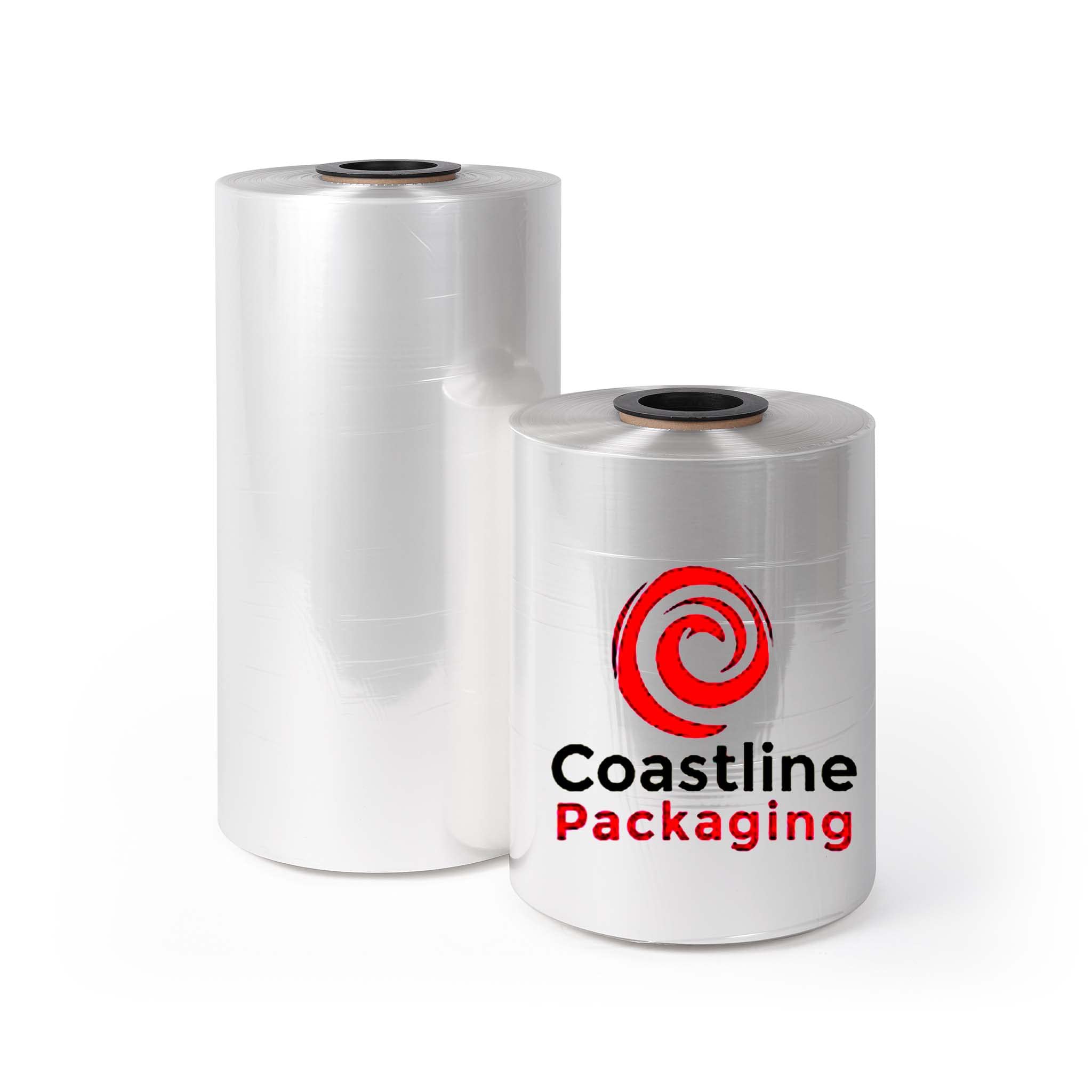 Coastline Packaging 16 Inch 75 Gauge 3500 Feet Center Fold Polyolefin Heat Shrink Film Roll - Perfect for Wrapping Food, Beverages & Retail Products