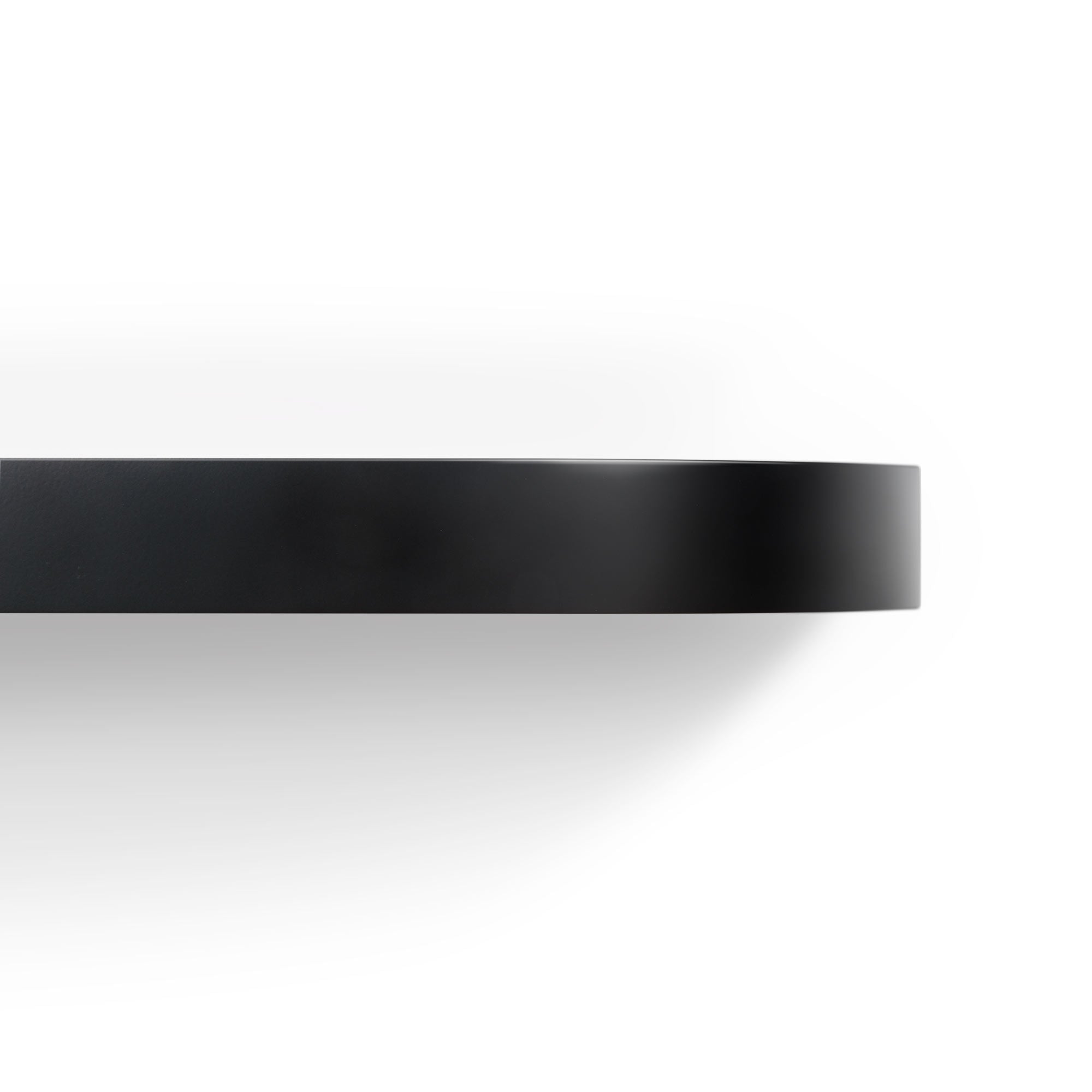 Aksel RADius Black Floating Shelf - Modern Wall Mounted Shelf for Home Decor, Books & Display - Perfect for Living Room, Bedroom, Office & Bathroom Storage