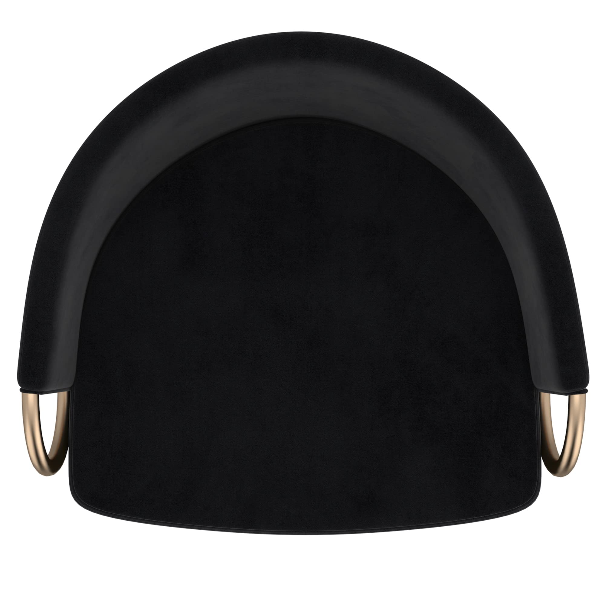 Set of 2 Modern Velvet & Metal 26-Inch Black Counter Stools - Perfect for Kitchen Islands, Breakfast Bars & Home Decor
