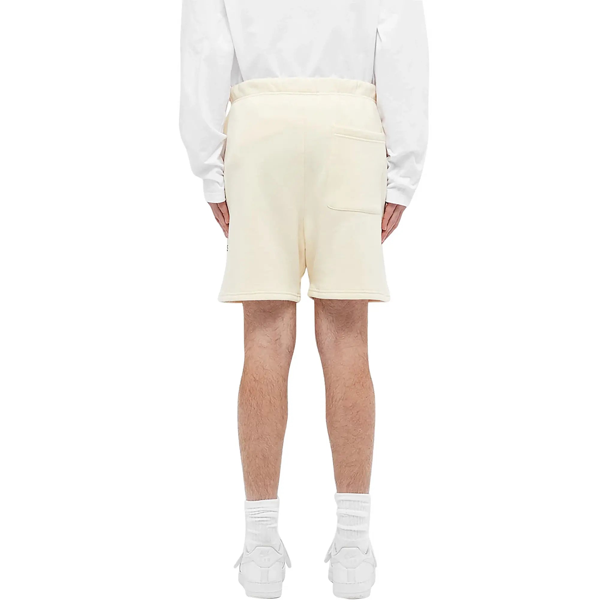 Fear of God Essentials Buttercream Reflective Shorts for Men - Comfortable Athletic Running Shorts with Reflective Details - Perfect for Gym, Workout & Casual Wear
