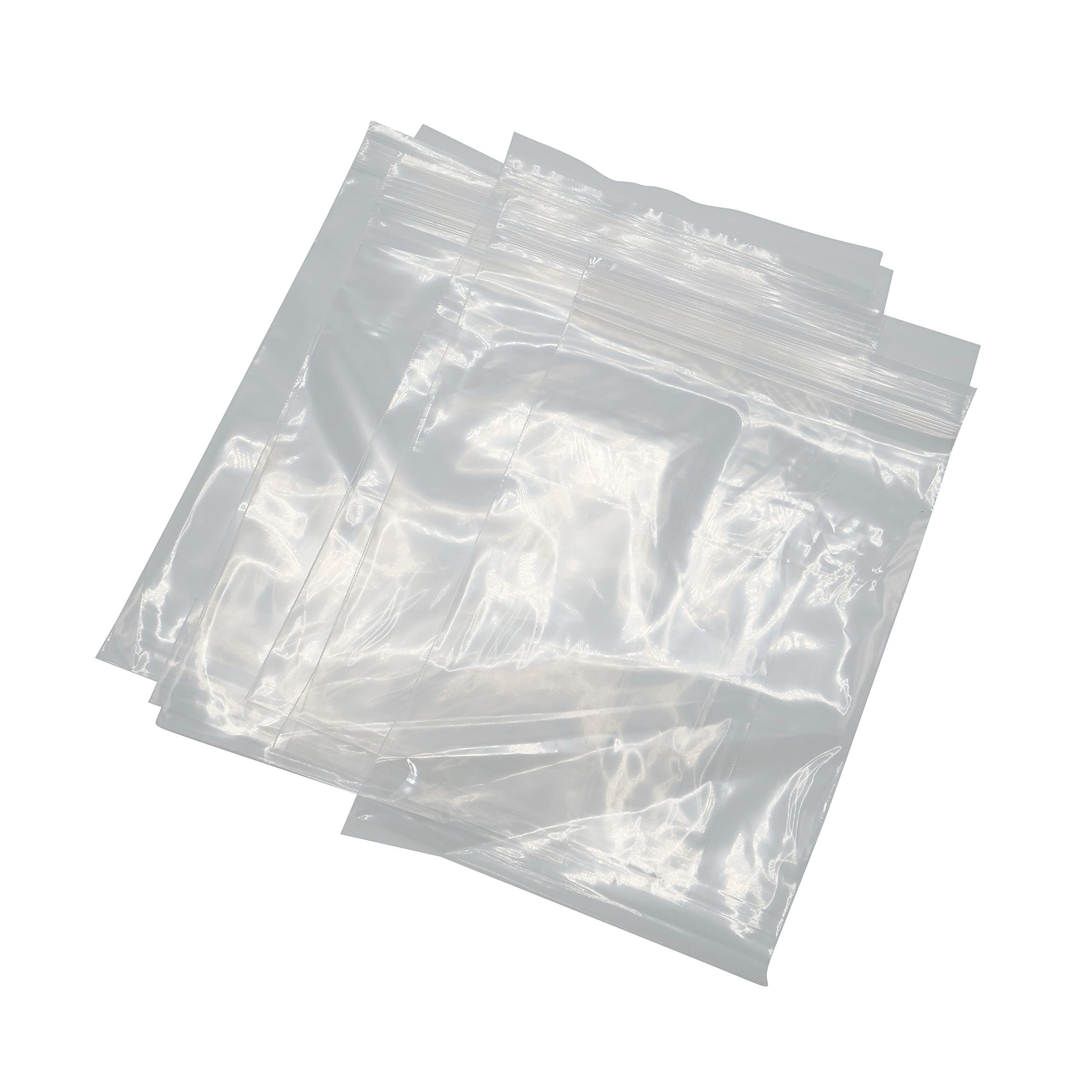 10 x 8 Inch Clear Reclosable Ziplock Bags - 200 Pack Resealable Plastic Storage Bags for Food, Crafts, Office & Mailing - Perfect for Bakery, Candy, Cookies, Postcards, Jewelry & Small Item Organization