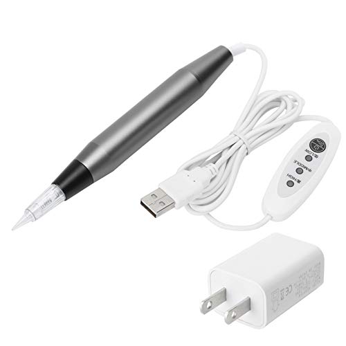 Professional Rechargeable Tattoo Pen for Eyebrows, Eyeliner & Lips - Semi-Permanent Microblading Machine with Precision Tip (Gray) - Perfect for Salon, Home Use & Professional Tattoo Artists