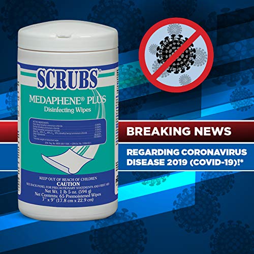 42230 SCRUBS Heavy-Duty Hand Cleaner Towels, 6-Pack | Industrial Strength Cleaning for Mechanics, Gardeners & DIY Projects | Oil, Grease & Dirt Removal