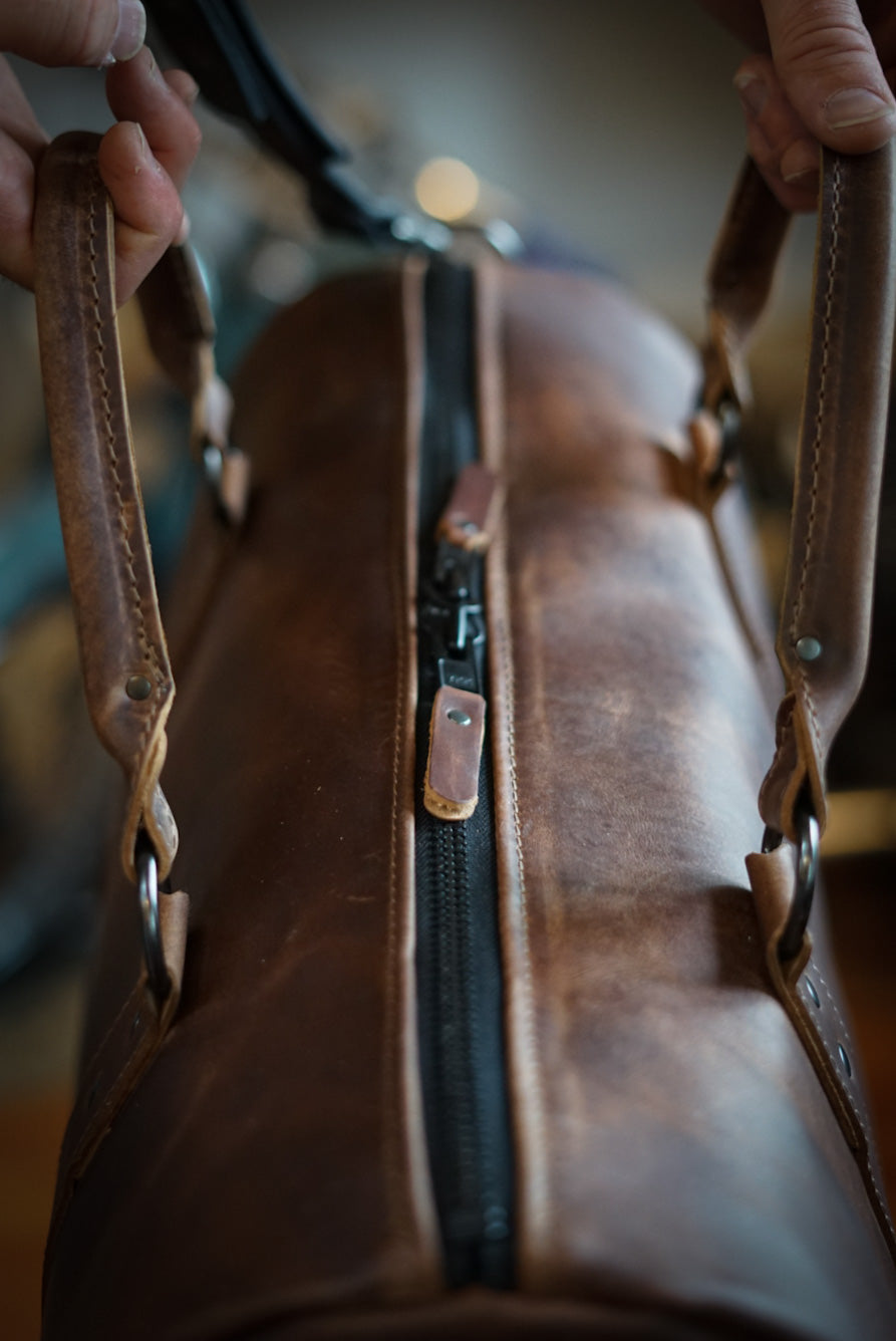 Premium Overnight Duffle Bag for Travel & Gym - Walnut Brown, Water-Resistant & Spacious Carry-On Luggage - Perfect for Weekend Trips, Workouts & Business Travel
