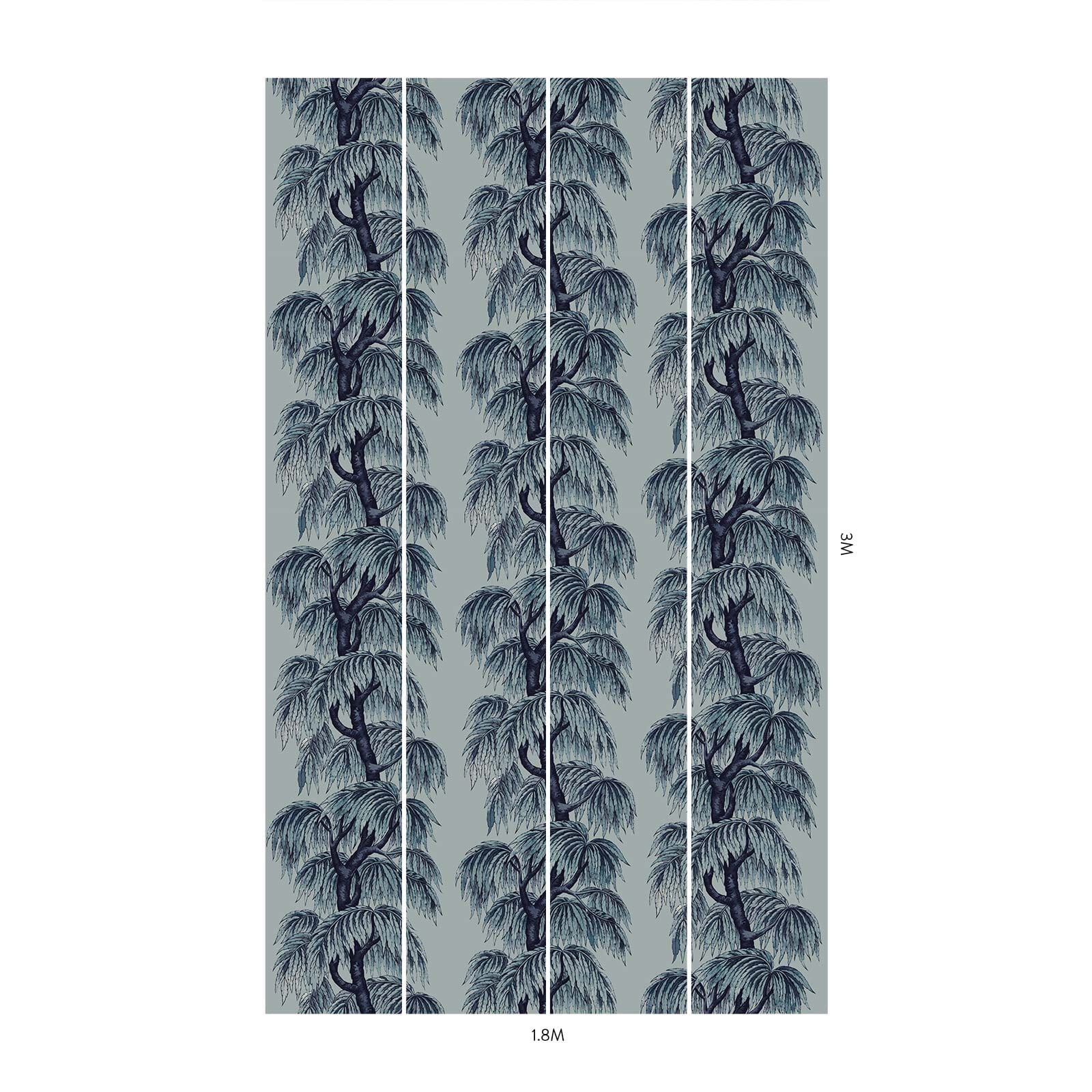 Celestial Blue Wallpaper - Premium Self-Adhesive Peel and Stick Wallpaper for Bedroom, Living Room, Nursery - Easy to Install & Remove - Waterproof & Durable Home Decor