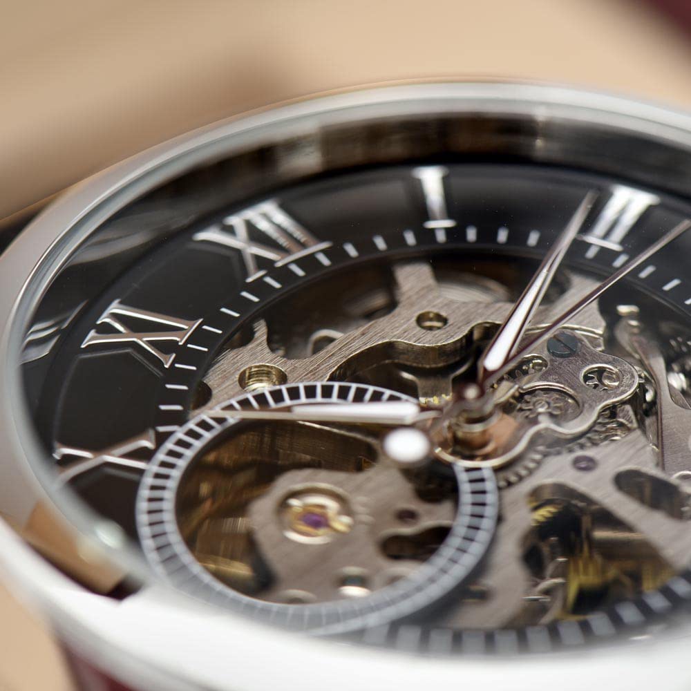 Best Dad Ever Automatic Skeleton Wristwatch for Men - Unique Gift from Daughter - Perfect for Father's Day, Birthday & Special Occasions