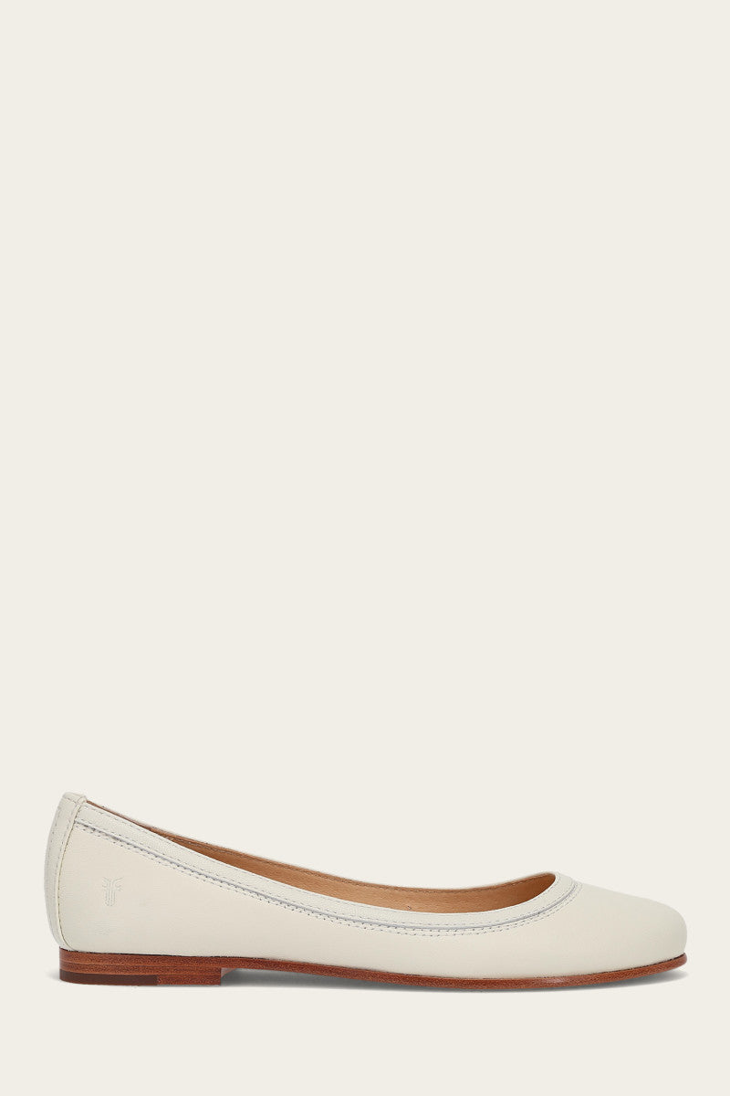 Carson Ballet White Flat Shoes for Women - Comfortable Dance Shoes for Ballet, Jazz, and Modern Dance - Perfect for Dance Classes, Performances, and Practice