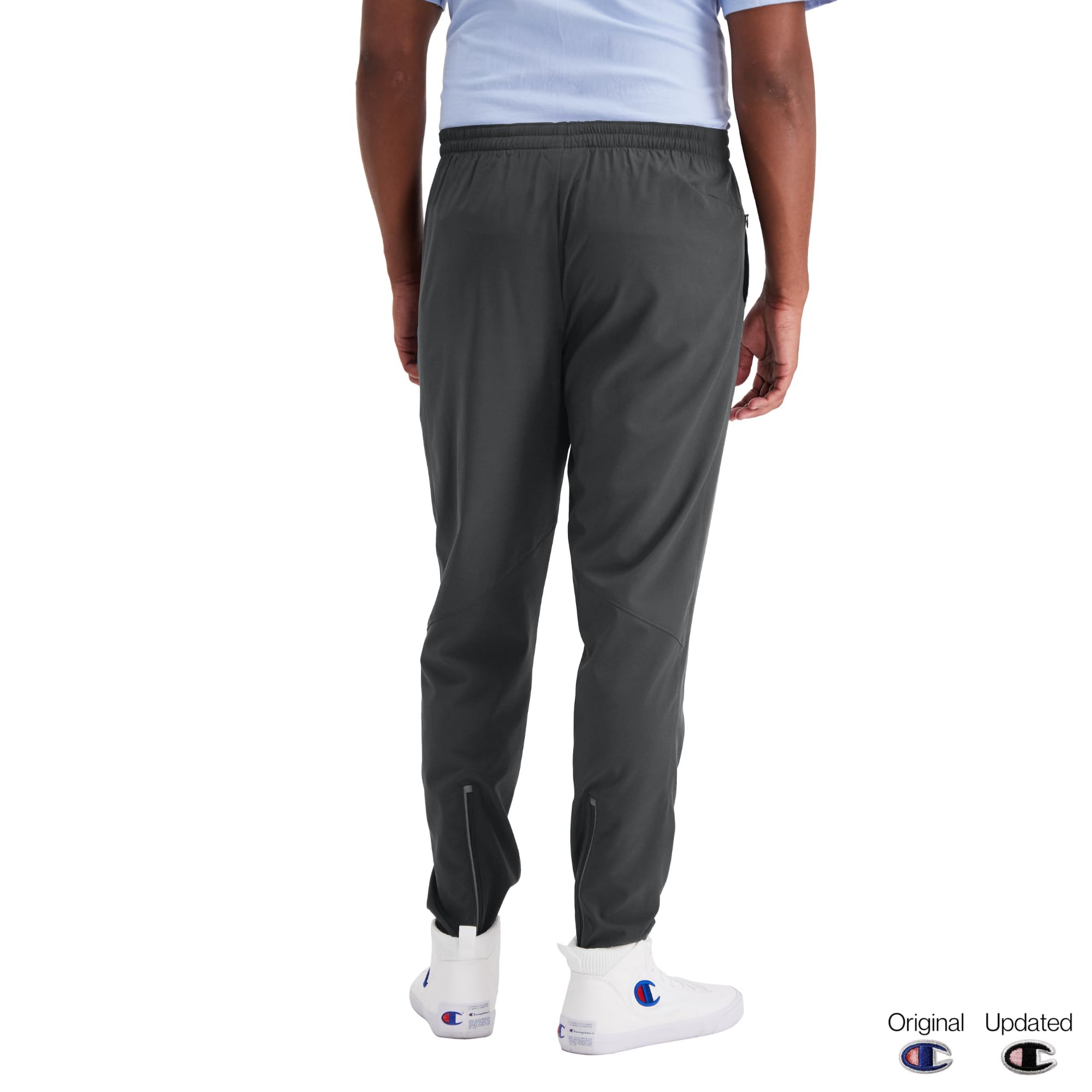 Champion Men's Lightweight Moisture-Wicking Athletic Sport Pants - Breathable & Comfortable for Running, Gym, Workout & Casual Wear - Size 30.5