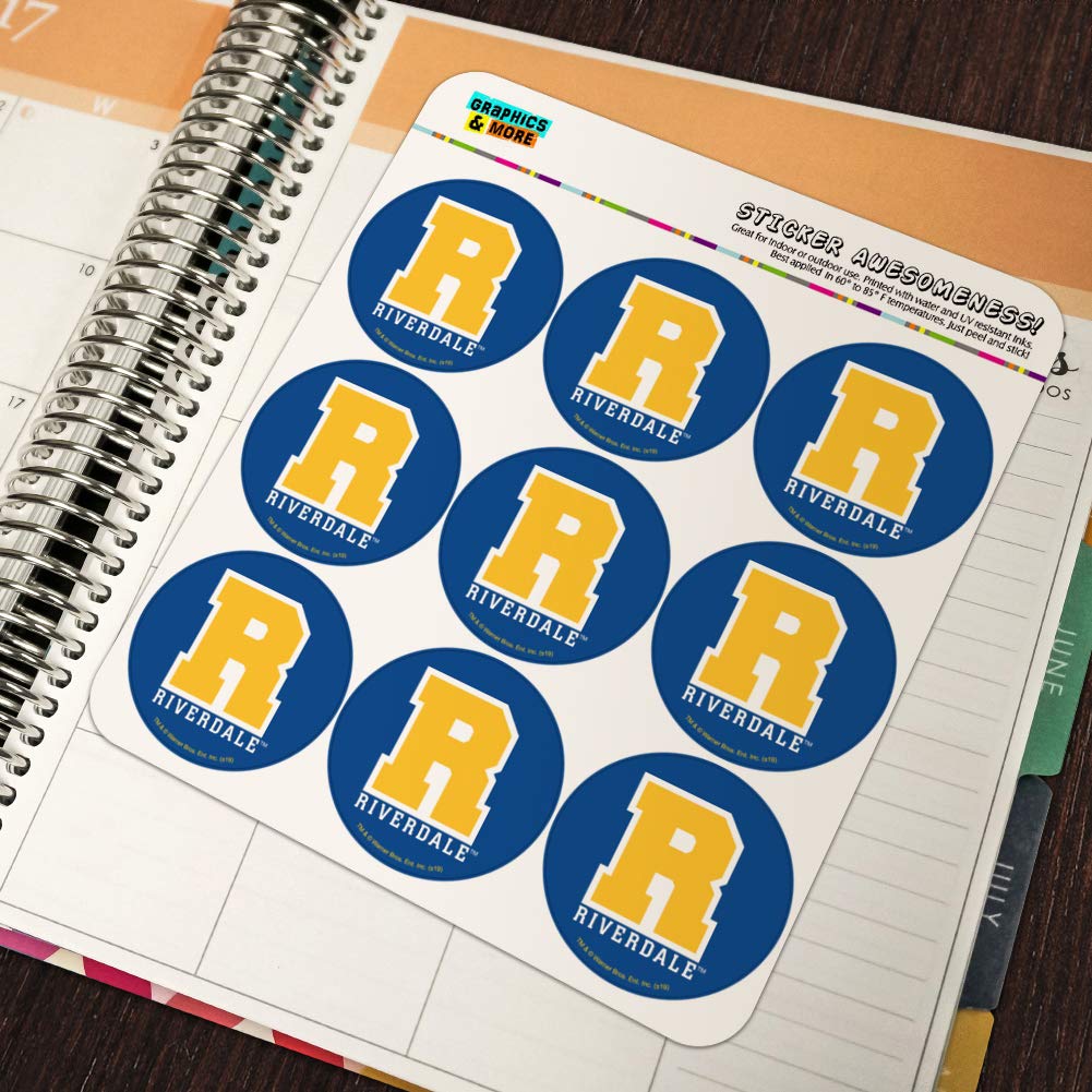 Riverdale Varsity Letter Planner Stickers - Decorative Scrapbooking Supplies for Bullet Journals, DIY Crafts, and School Planners - Perfect for Scrapbook Albums, Planner Decorations, and Craft Projects