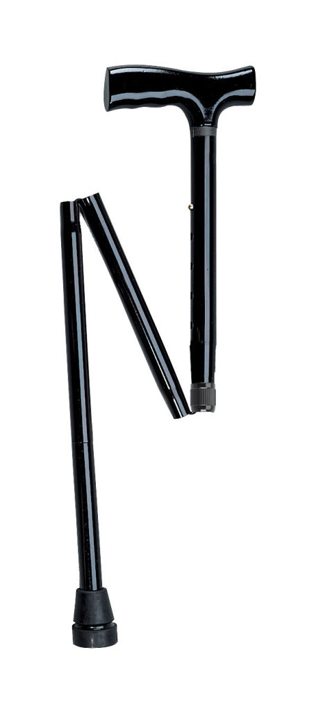 Heavy Duty Folding Cane - Lightweight Adjustable Walking Stick with T-Handle for Seniors & Adults - Perfect for Travel, Hiking, and Daily Mobility Support