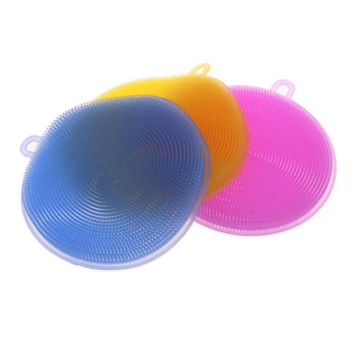 Soft Silicone Baby Bath Brush Set - 3-Piece Shower & Scalp Massager for Newborns & Toddlers - Gentle Skin Scrubber for Sensitive Skin - Perfect for Bath Time, Spa Days & Baby Care Routines