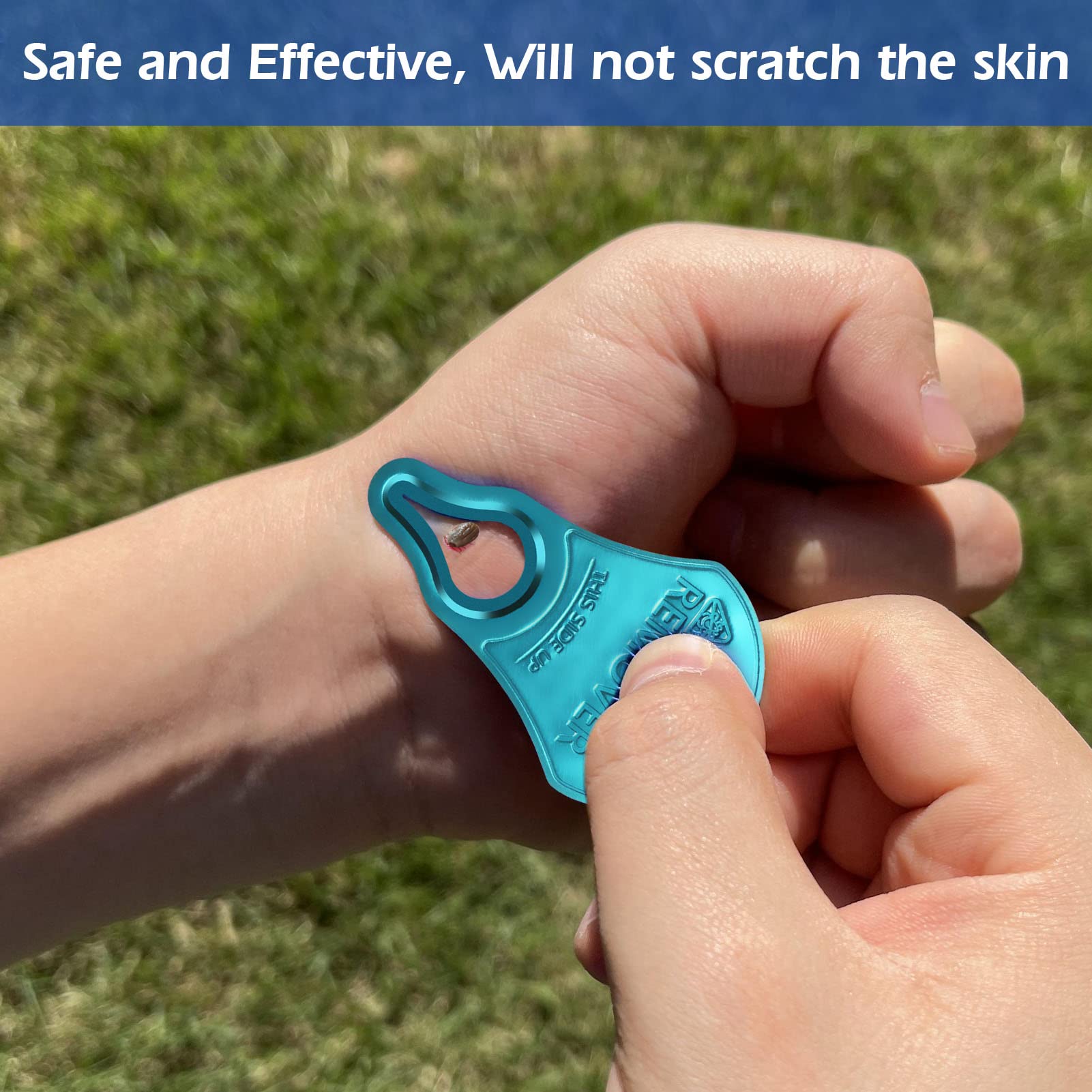 3 Pack Tick Remover Tool for Pets & Humans - Safe, Fast & Painless Tick Removal Kit - Essential First Aid Tool for Hiking, Camping & Outdoor Adventures - Portable Emergency Tick Tweezers for Dogs, Cats & Family Protection