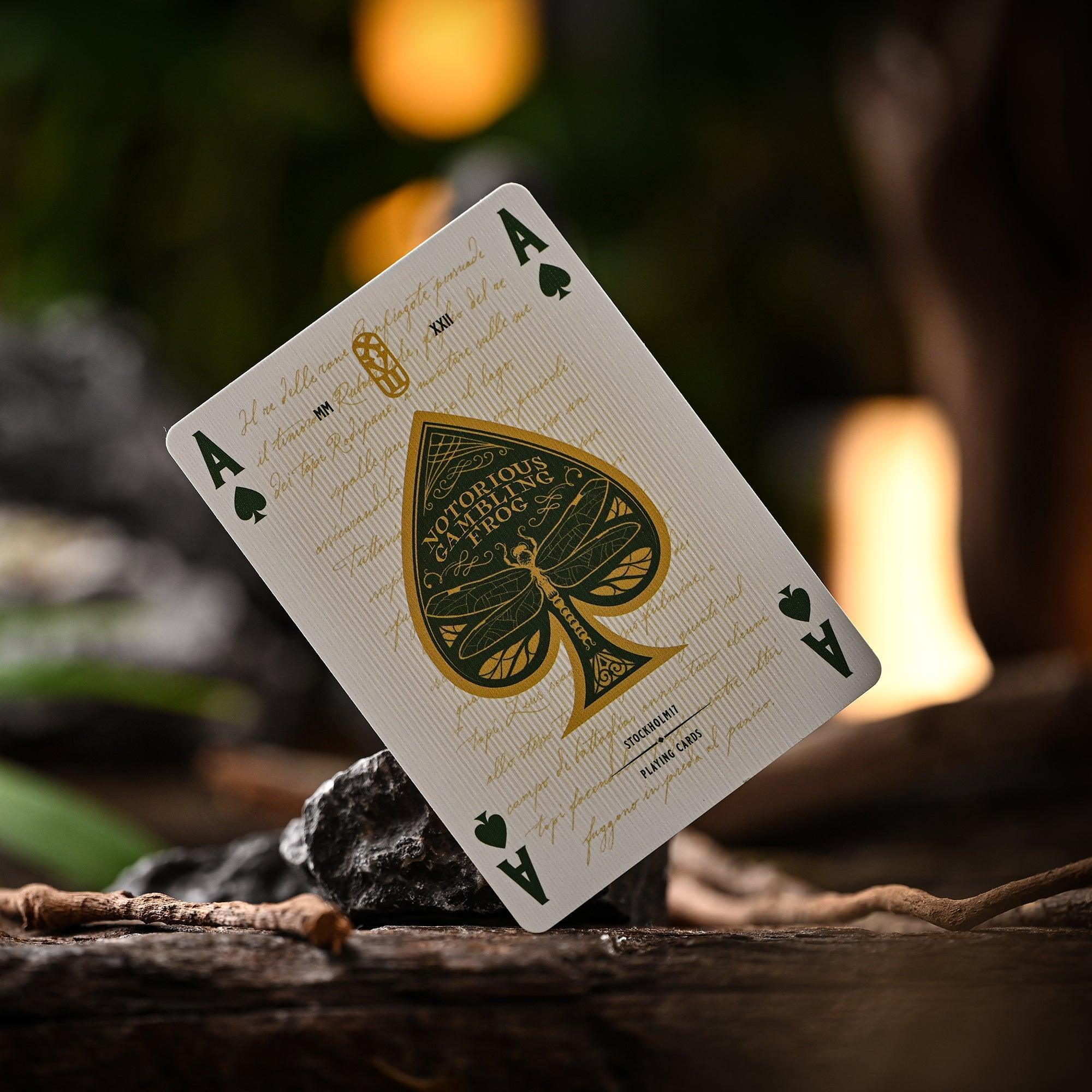 Notorious Gambling Frog Playing Cards - Orange Deck for Poker, Magic Tricks & Game Nights | Premium Quality Card Games for Adults & Collectors