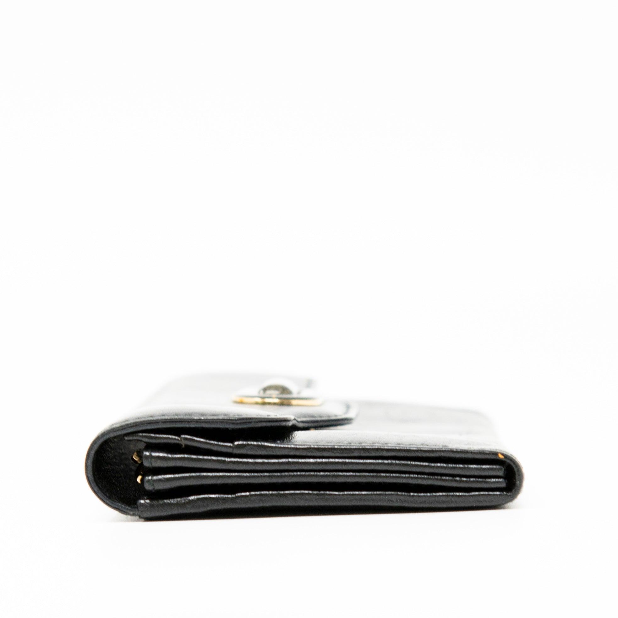 Bvlgari Black Leather Long Wallet for Men - Luxury Designer Bifold Wallet with RFID Protection - Perfect for Business, Travel & Everyday Use