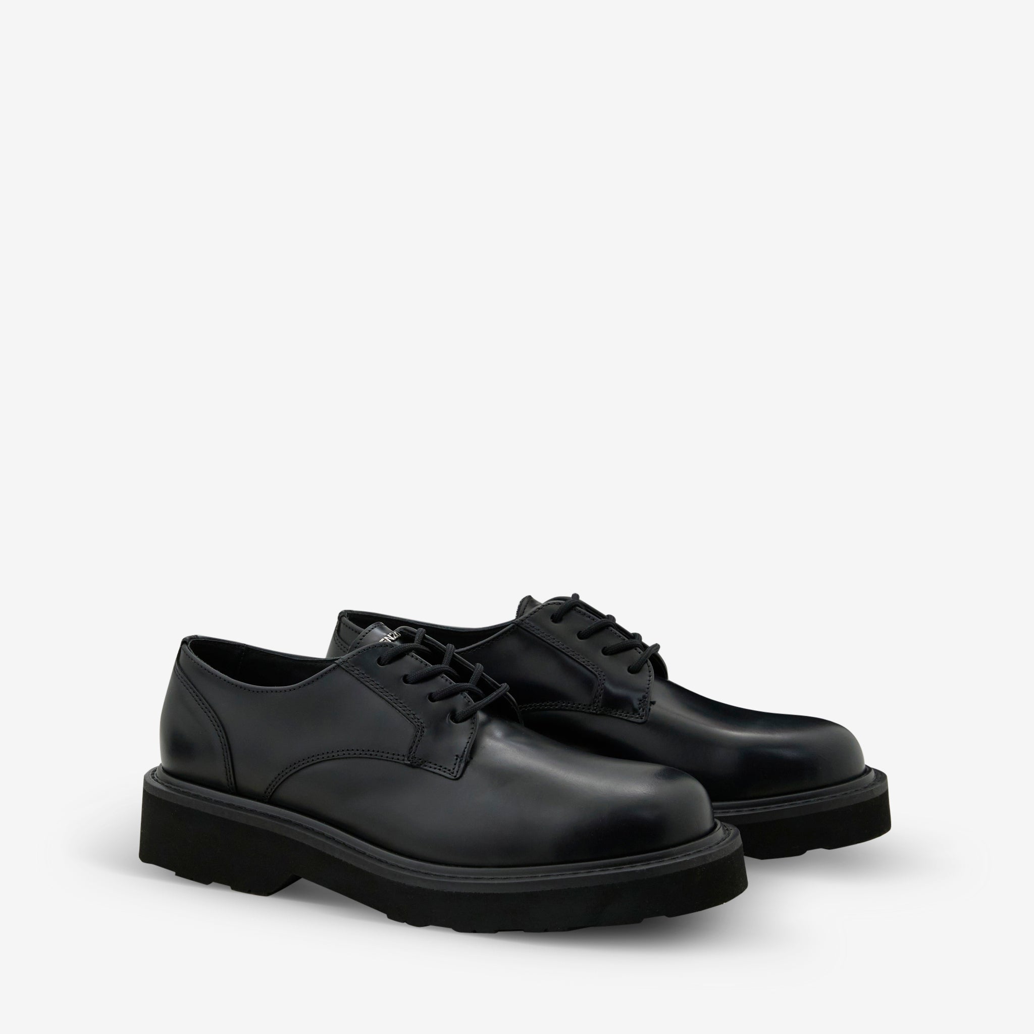 KENZO UKIO Black Derby Shoes for Men - Stylish & Comfortable Formal Footwear for Office, Business, and Special Occasions