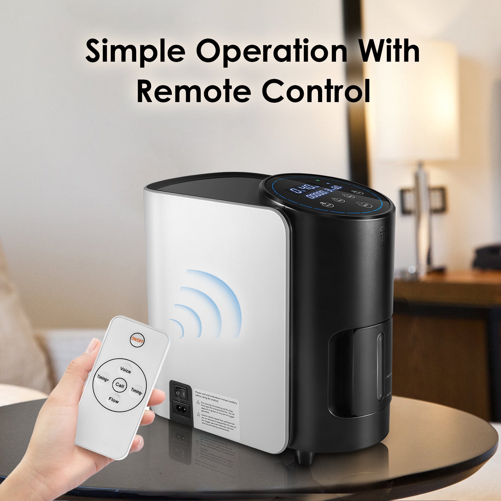 VARON 101W Home Oxygen Concentrator & NT 03 Portable Oxygen Machine for COPD, Sleep Apnea - Quiet Oxygen Therapy for Home Use, Travel, and Emergency Care