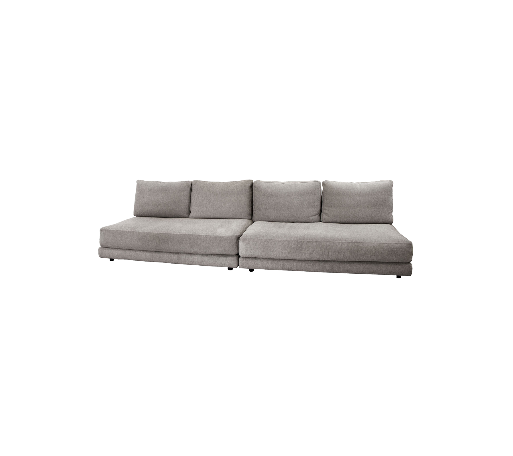 Modular 2 x 2 Seater Sofa Set - Expandable Sectional Couch for Living Room, Lounge & Family Room Comfort