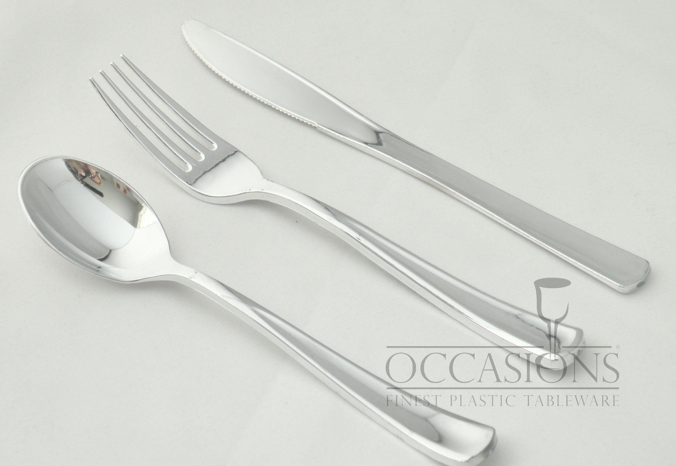 Disposable Plastic Plates & Silverware Combo for Weddings & Parties - 9'', 7.5'', 6'' Sizes (60-Pack, White with Gold Rim) - Perfect for Birthday Celebrations, Baby Showers & Special Events
