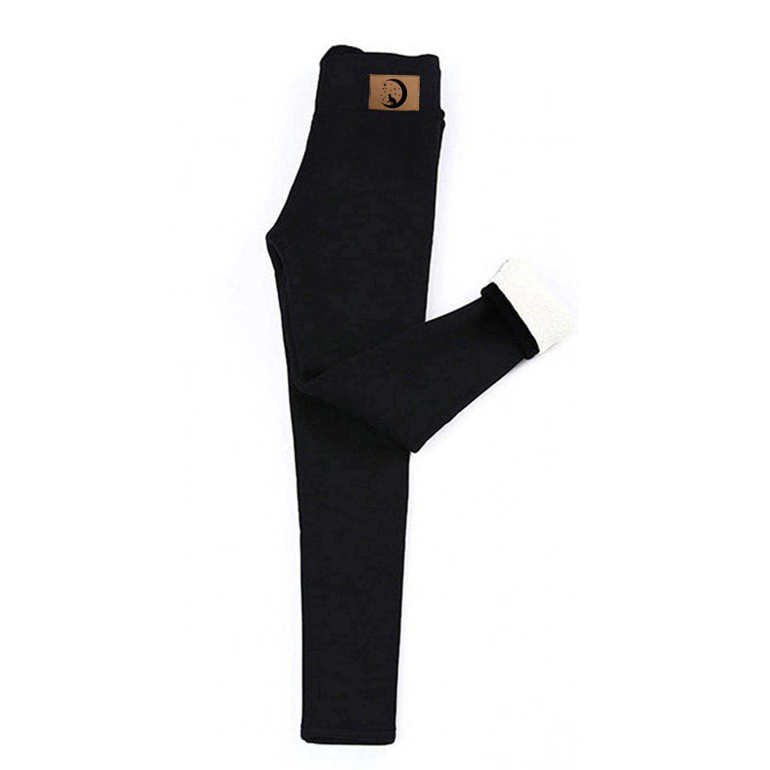 HGWXX7 Women's Fleece Lined Leggings - High Waisted Plus Size Winter Tights with Tummy Control, Thick Warm Fuzzy Thermal Pants for Cold Weather, Yoga, Workout & Everyday Wear