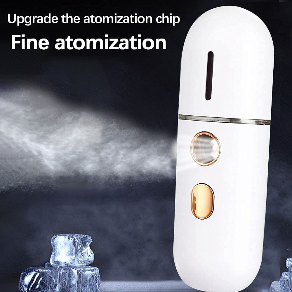 Portable USB Humidifier & Nano Steamer - Mini Personal Steamer Machine for Home, Office, Travel | Perfect for Dry Skin, Hair Care & Aromatherapy