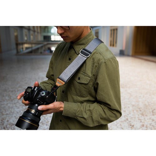 Peak Design Slide Camera Strap (2017) - Ash Gray - Comfortable & Adjustable for DSLR & Mirrorless Cameras - Perfect for Travel, Hiking & Photography Enthusiasts