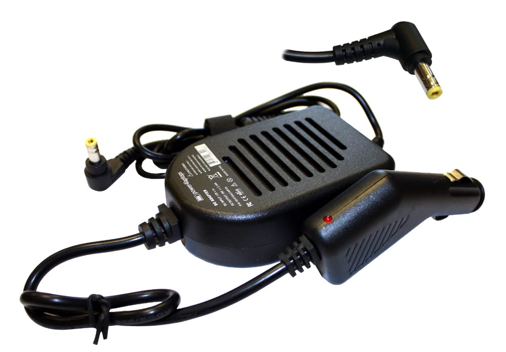 Universal 90W Laptop Car Charger for Gateway 4024JP - DC Power Adapter with LED Indicator | Perfect for Travel, Business Trips & On-the-Go Computing
