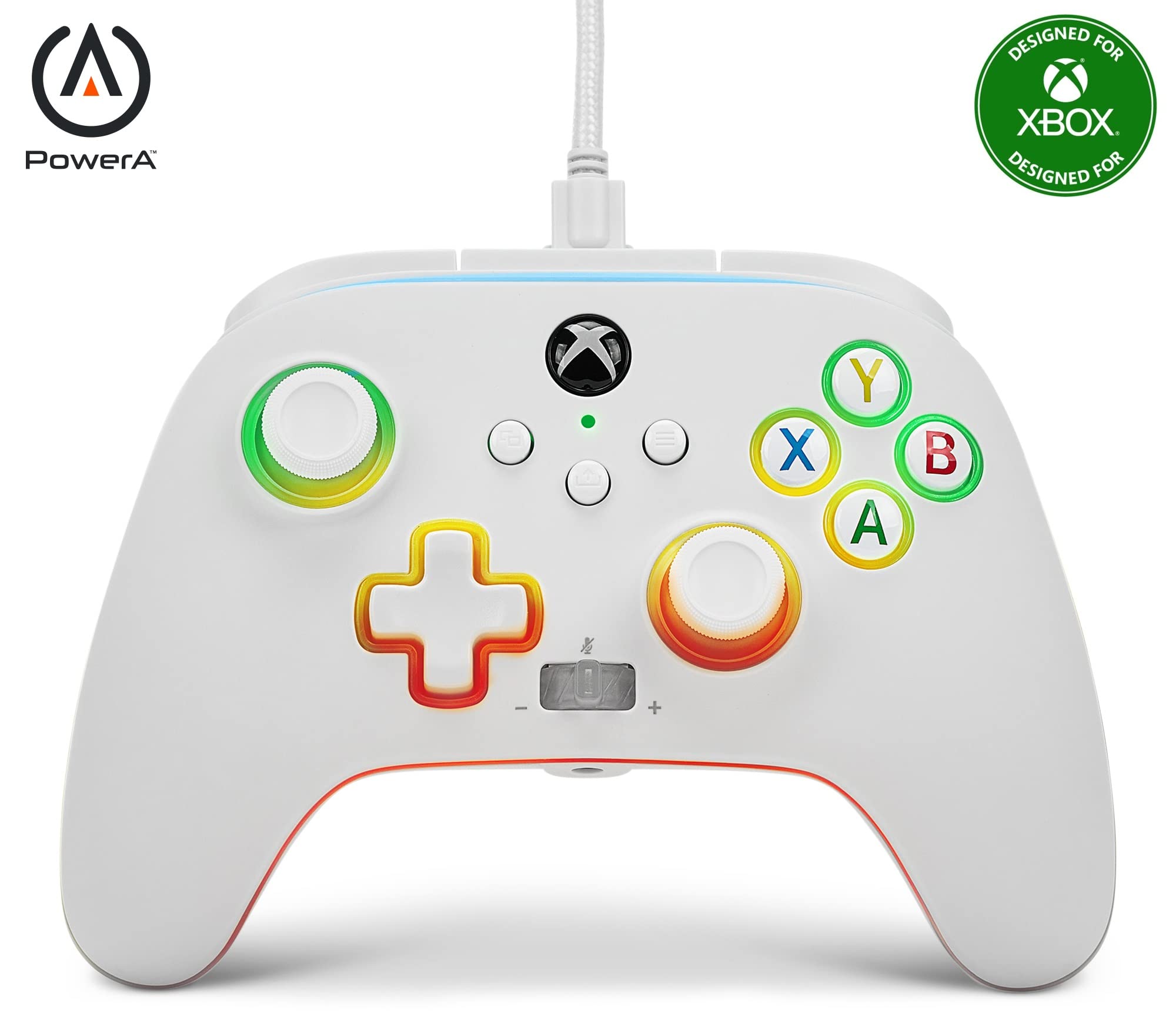 PowerA Spectra Infinity Enhanced Wired Controller for Xbox Series X|S - White (Amazon Exclusive) | Premium Gaming Experience for Competitive Play & Long Sessions