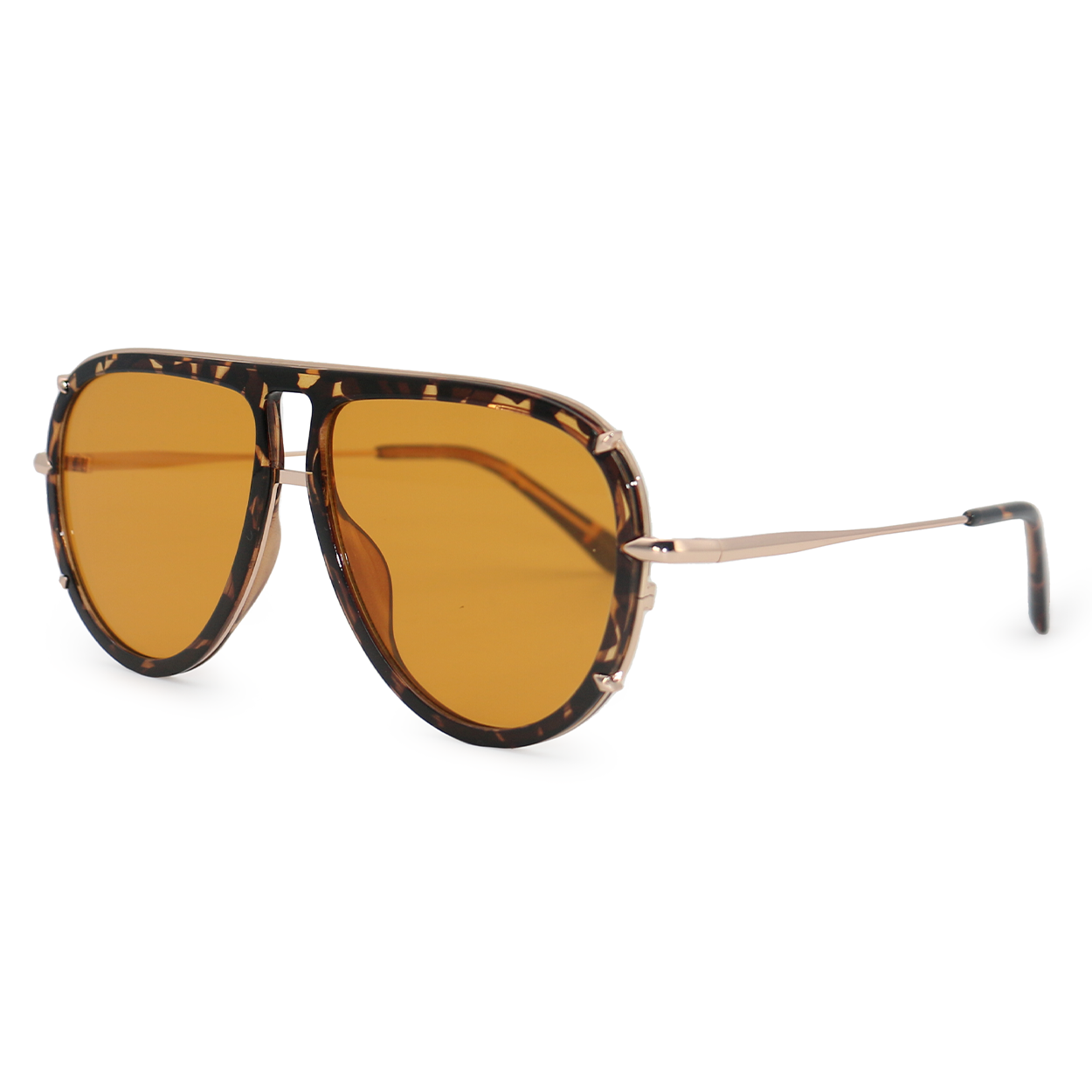Ivy Luxe Yellow Tangle-Free Round Aviator Sunglasses for Women - UV Protection, Fashionable & Lightweight - Perfect for Driving, Beach & Outdoor Activities