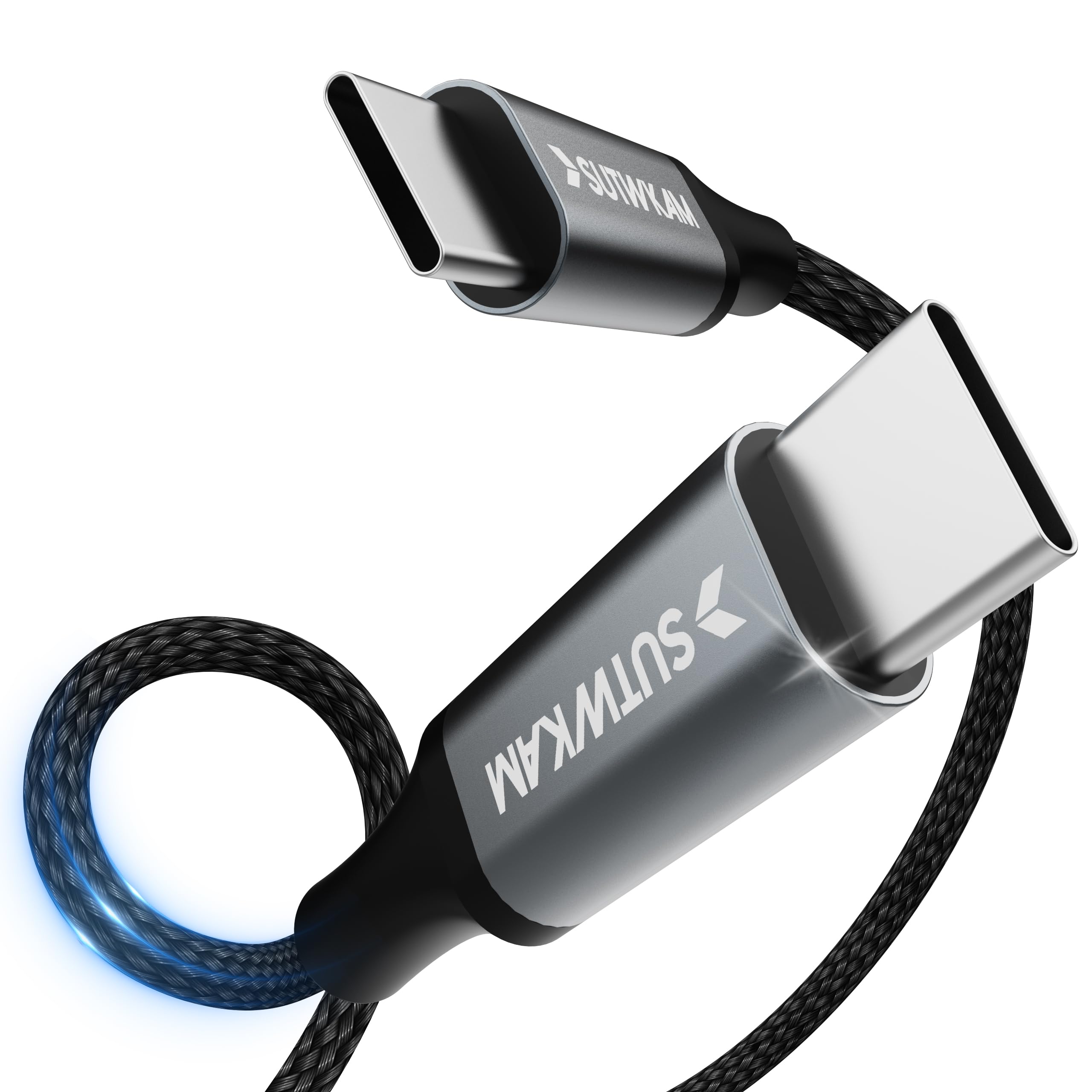 Premium USB C 3.2 Gen 2 Cable - 100W Fast Charging & 20Gbps High-Speed Data Transfer - Supports 4K Video - Compatible with MacBook, iPhone 15, Samsung Galaxy, iPad, Thunderbolt 3/4 Devices - Perfect for Home Office, Gaming & Travel Charging