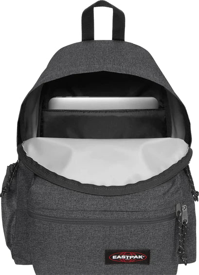 EASTPAK Padded Zippl'r Backpack - Durable Black Denim Laptop Bag for School, College & Travel | Stylish Unisex Daypack for Work & Everyday Use