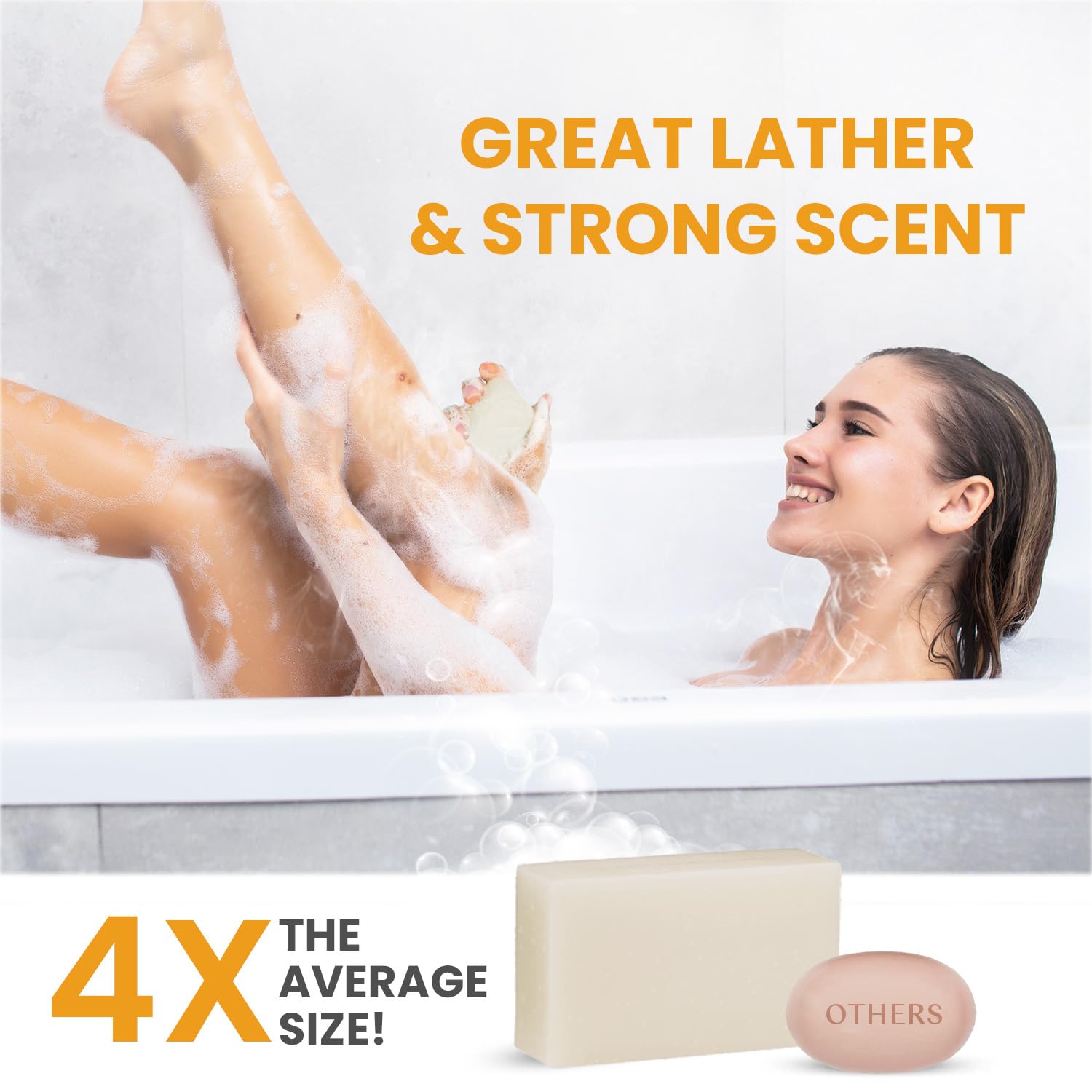 Body Restore Kojic Acid & Turmeric Soap 3-Pack - Vitamin C, E, Shea Butter, Collagen, Hyaluronic Acid & Retinol for Dark Spot Treatment - All Natural, Paraben-Free Skin Brightening Soap Bar for Face & Body - Perfect for Hyperpigmentation, Acne Scars & Uneven Skin Tone