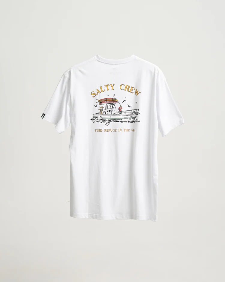 Salty Crew Fish On Standard Tee - Comfortable Men's Fishing T-Shirt for Outdoor Activities & Casual Wear