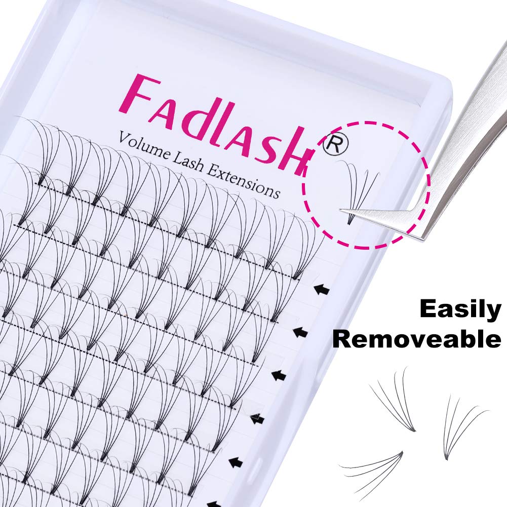 3D-20D Volume Lash Extensions - Pointy Base Premade Eyelash Fans (0.05-0.10mm, C-CC-D-DD Curl) | Professional Salon Quality | Perfect for Bridal, Party & Special Occasion Makeup