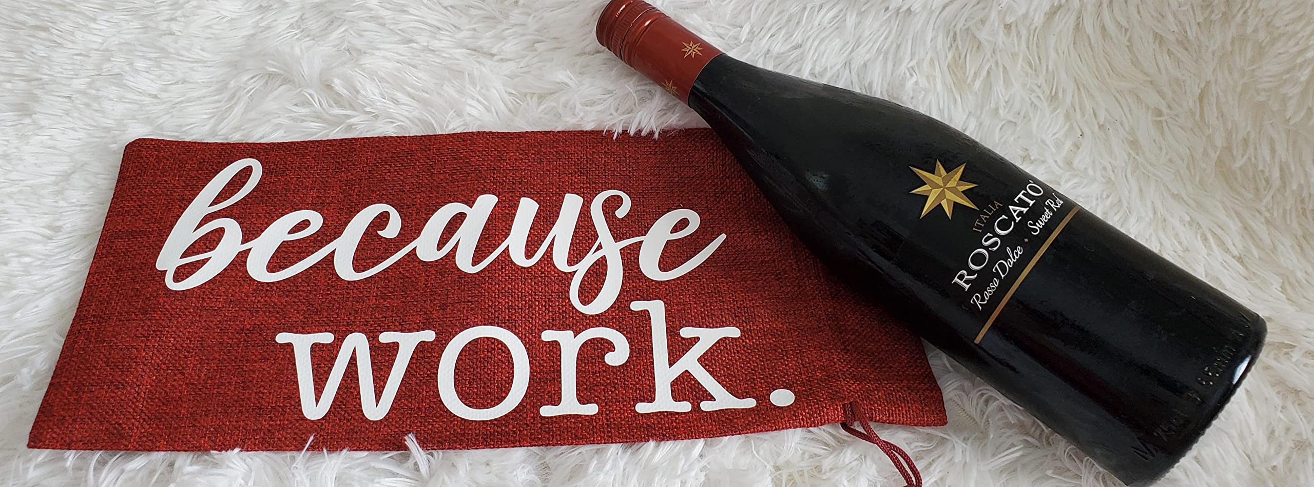 Personalized Burlap Drawstring Wine Bag with Inspirational Sayings - Reusable Khaki Wine Holder Gift for Coworkers, Mom, Friends - Perfect for Office Parties, Bridal Showers & Holiday Gifting