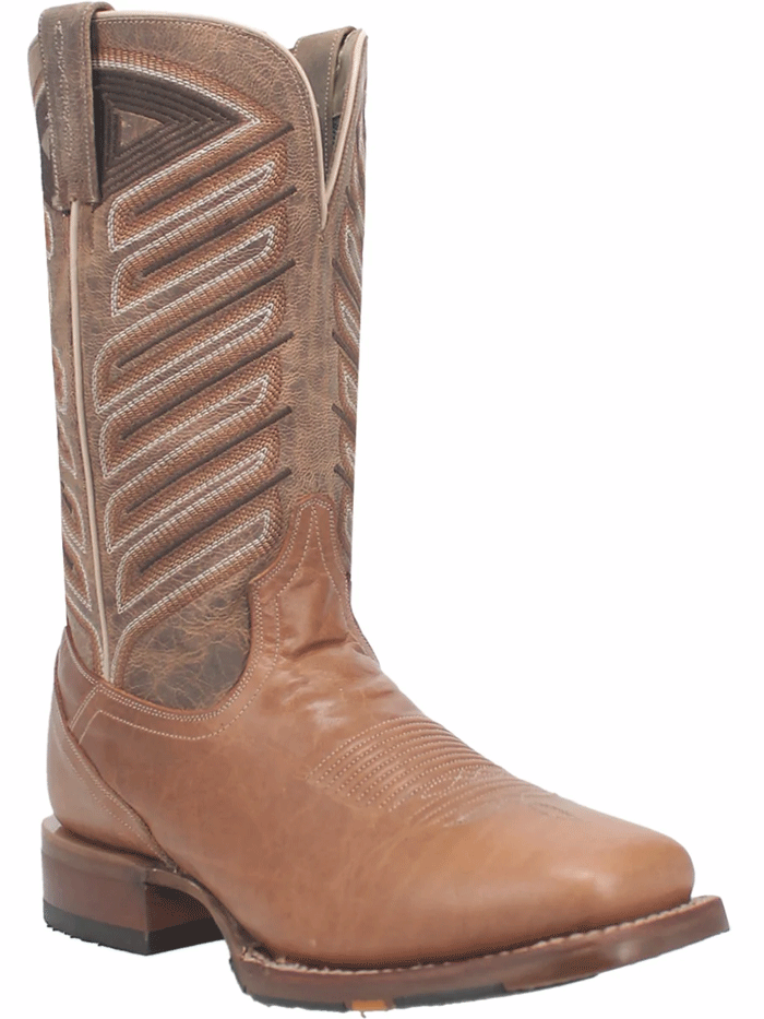 Dan Post DP4185 Men's IVAN Square Toe Leather Boots in Taupe - Comfortable Cowboy Boots for Western Wear, Rodeo & Casual Outfits