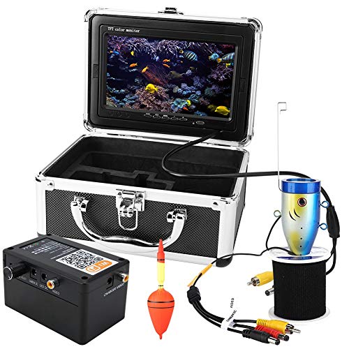 7 Inch 50M Wireless WiFi Underwater Fishing Camera with 1000TVL Monitor - HD Fish Finder for Ocean, Ice & Lake Fishing - Waterproof Video Camera for Swimming, Diving & Snorkeling Adventures (US Stock) - Perfect for Anglers, Divers & Marine Explorers