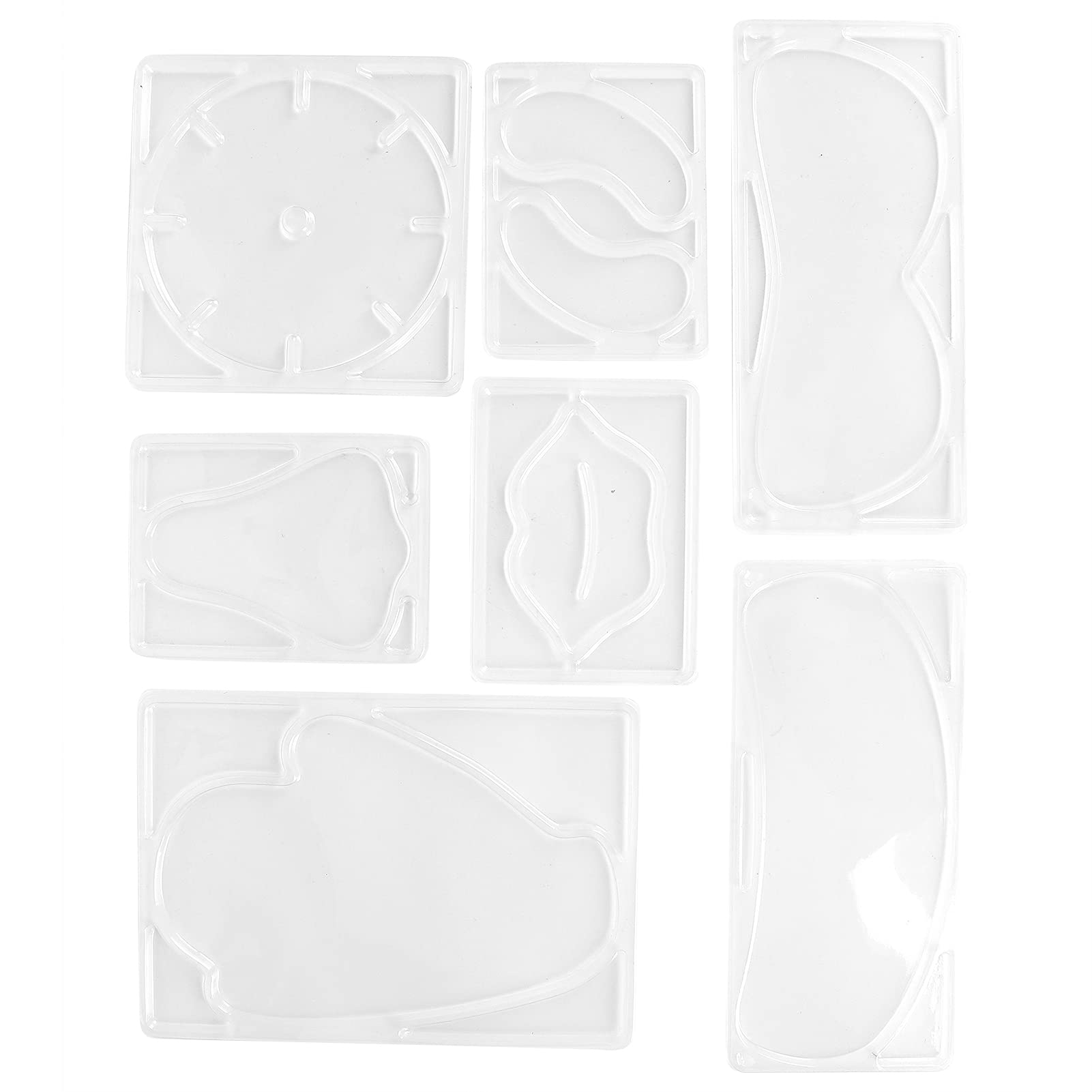 Reusable DIY Facial Mask Mold Set for Lip, Eye & Neck - Silicone Mask Patch Maker Accessories for Homemade Skincare & Spa Treatments