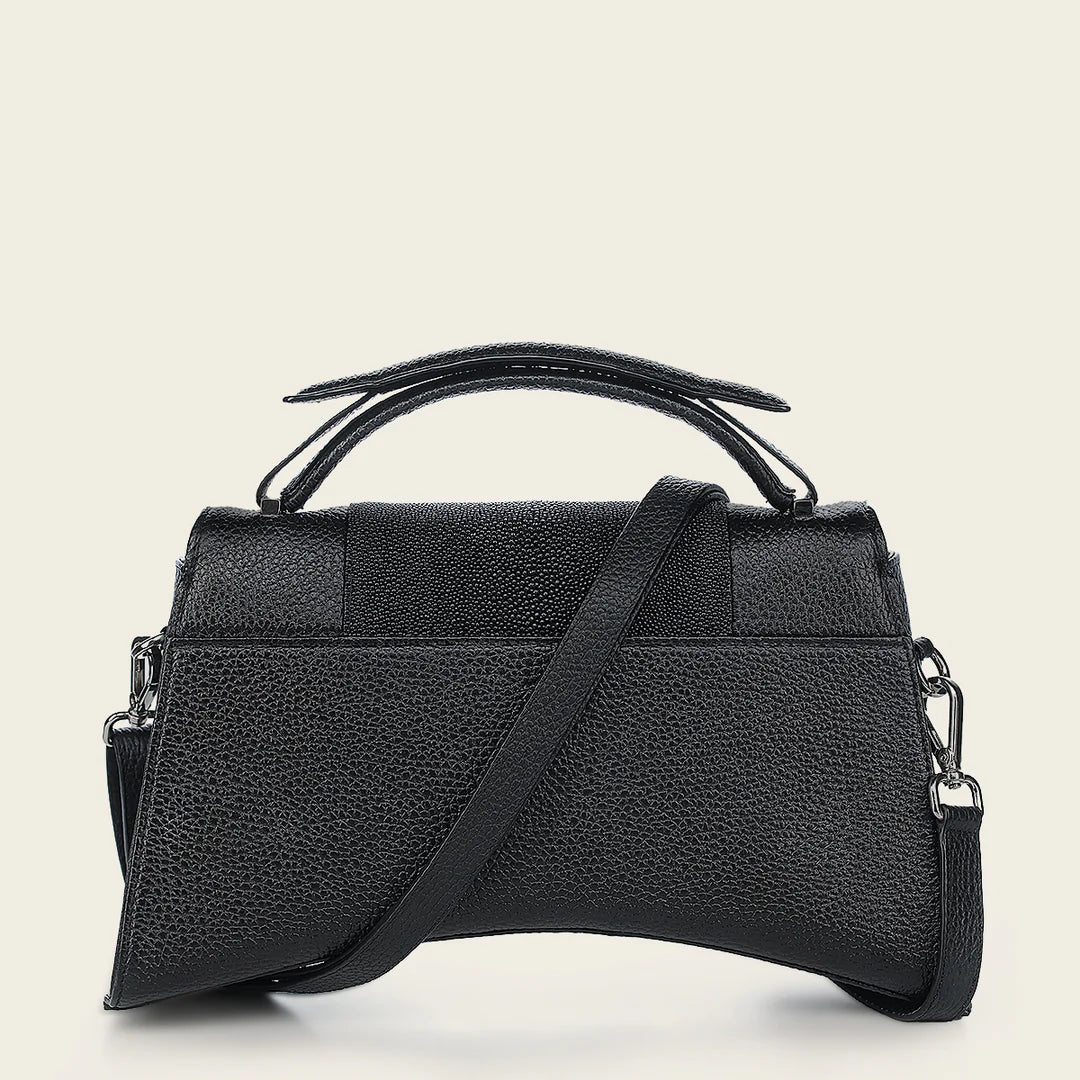 Stylish Black Stingray Print Tote Bag for Women - Fashionable Cuadra Handbag for Work, Travel & Daily Use