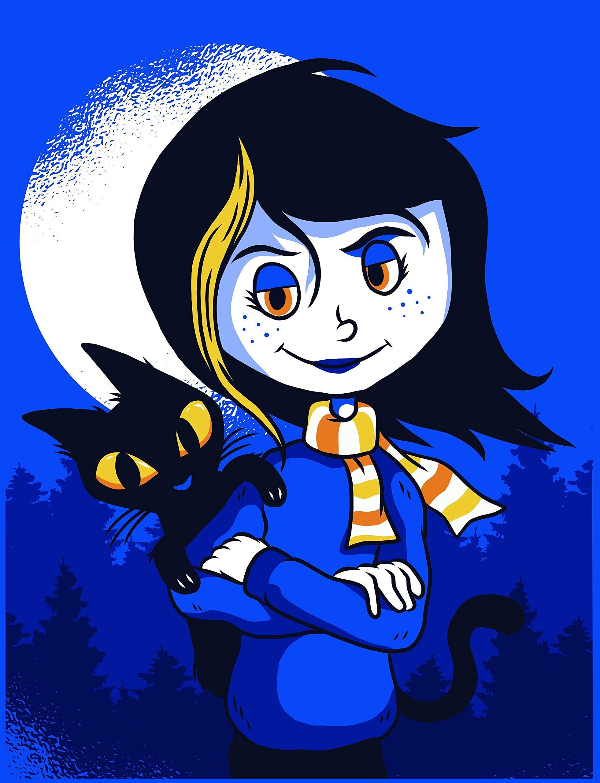 Coraline Anime Poster 8.5 x 11 Inches - Perfect for Bedroom, Office & Anime Fan Decor