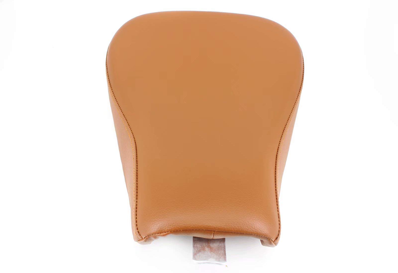 Premium Leather Motorcycle Seat Cushion for Harley Sportster - Comfortable Solo Driver Pillow for XL1200, 883, Forty-Eight & 72 Models (Brown) - Ideal for Long Rides & Cruising Comfort