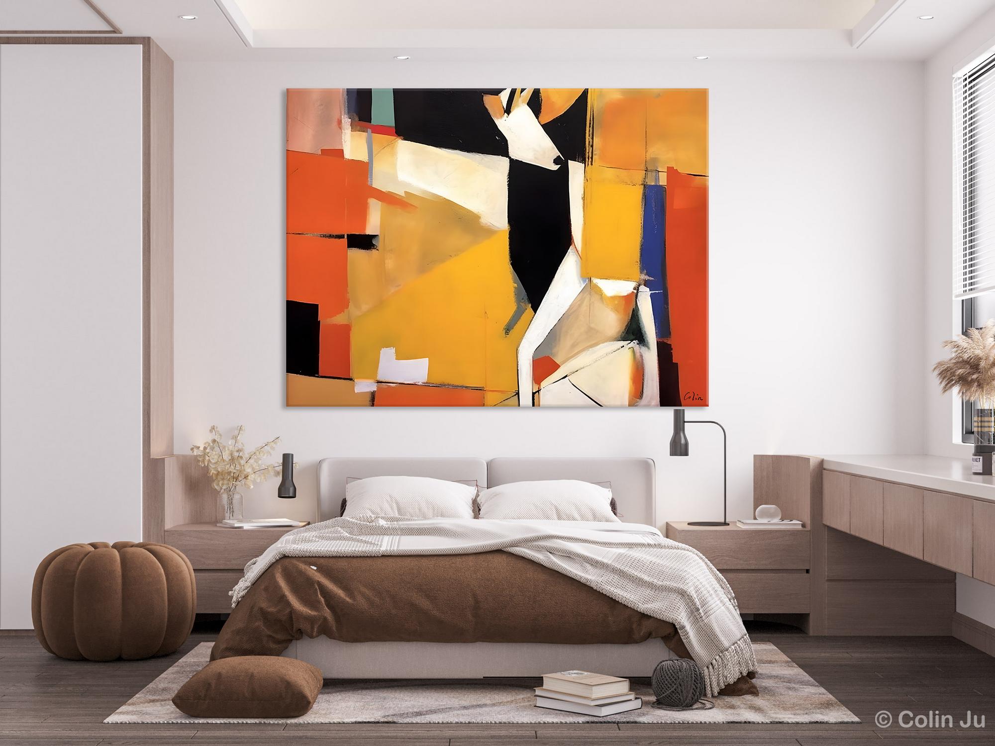Extra Large Hand Painted Abstract Acrylic Wall Art - Original Canvas Painting for Living Room & Dining Room Decor | Modern Home Interior Design