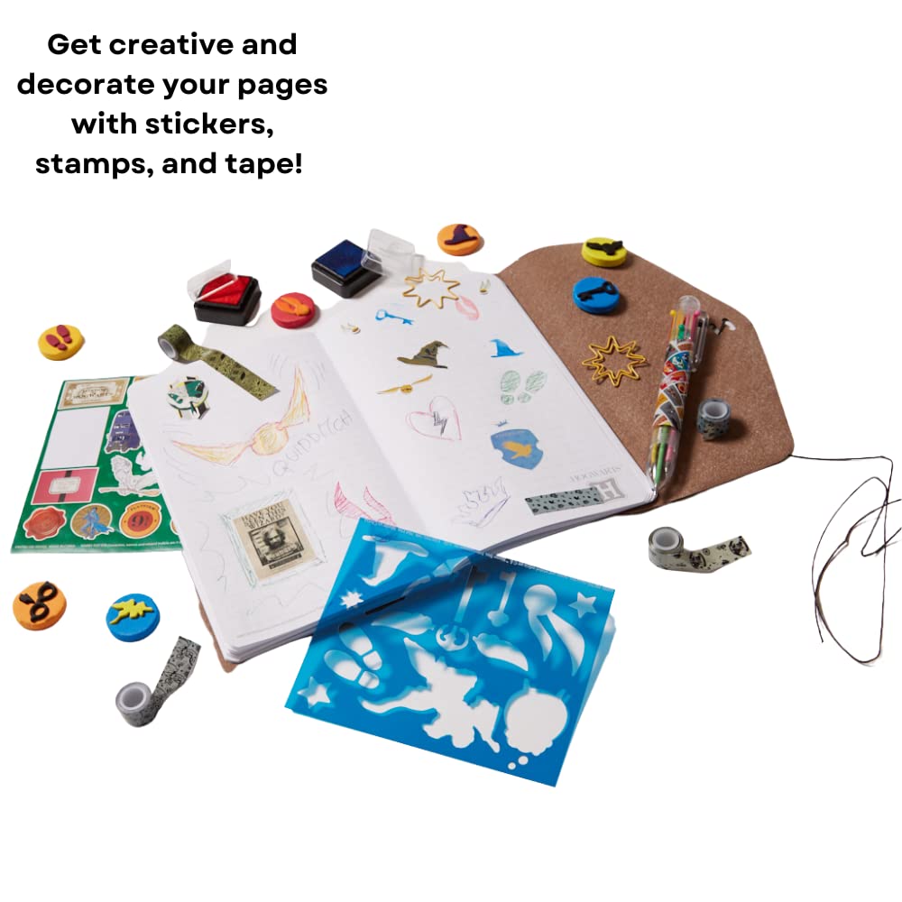 Harry Potter Journal Set for Kids with Stickers & Stamps - Creative Writing Gift for Young Wizards