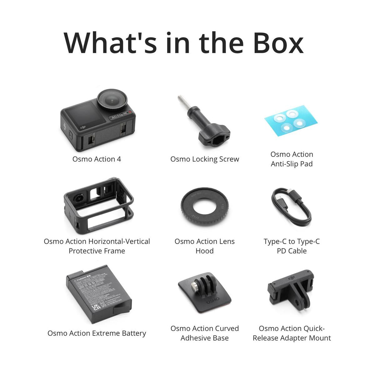 DJI Osmo Action 4 Waterproof 4K Action Camera with Stabilization - Standard Combo for Vlogging, Travel & Outdoor Adventures