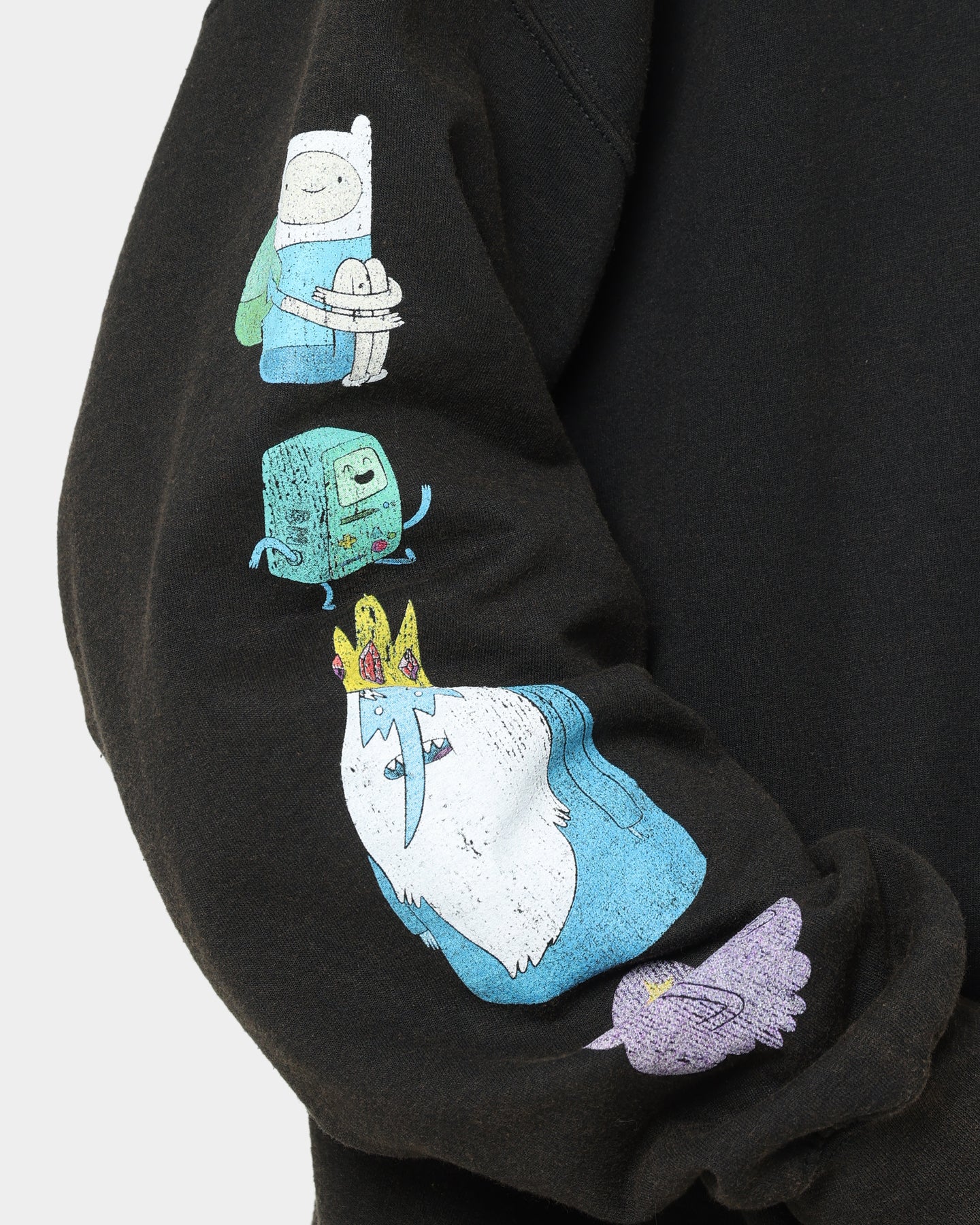 Adventure Time What Time Is It Vintage Hoodie - Black Wash Retro Cartoon Sweatshirt for Men & Women - Perfect for Casual Wear, Cosplay & Fan Gifts