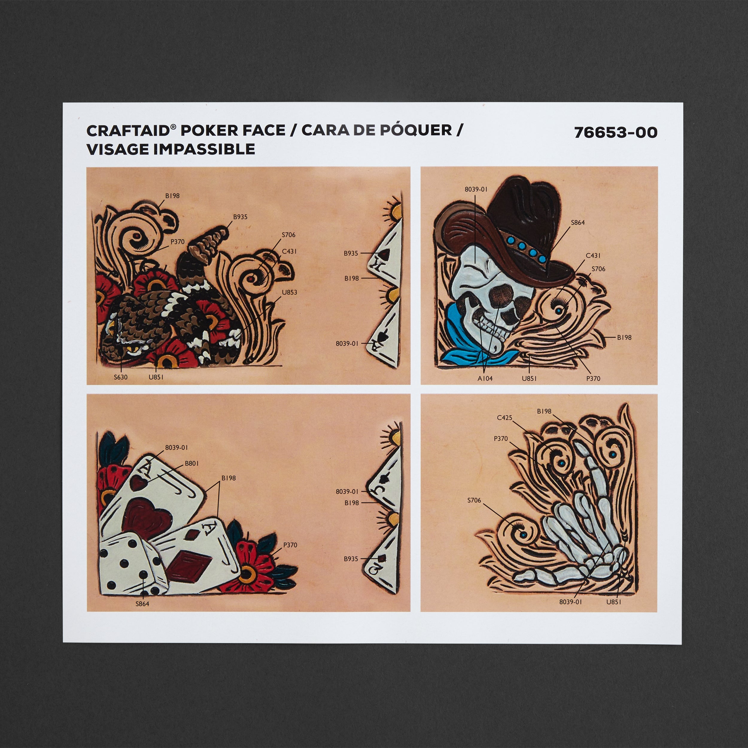 Poker Face Craftaid® - Premium Poker Playing Cards for Professional & Casual Games - Perfect for Poker Nights, Casino Parties & Card Game Enthusiasts